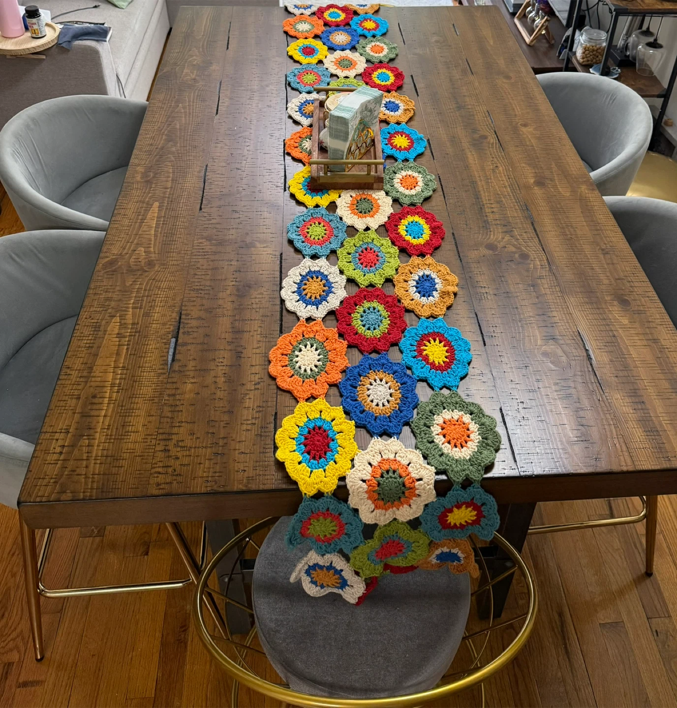 Dining Table with 6 Chairs - high table  - Excellent Condition