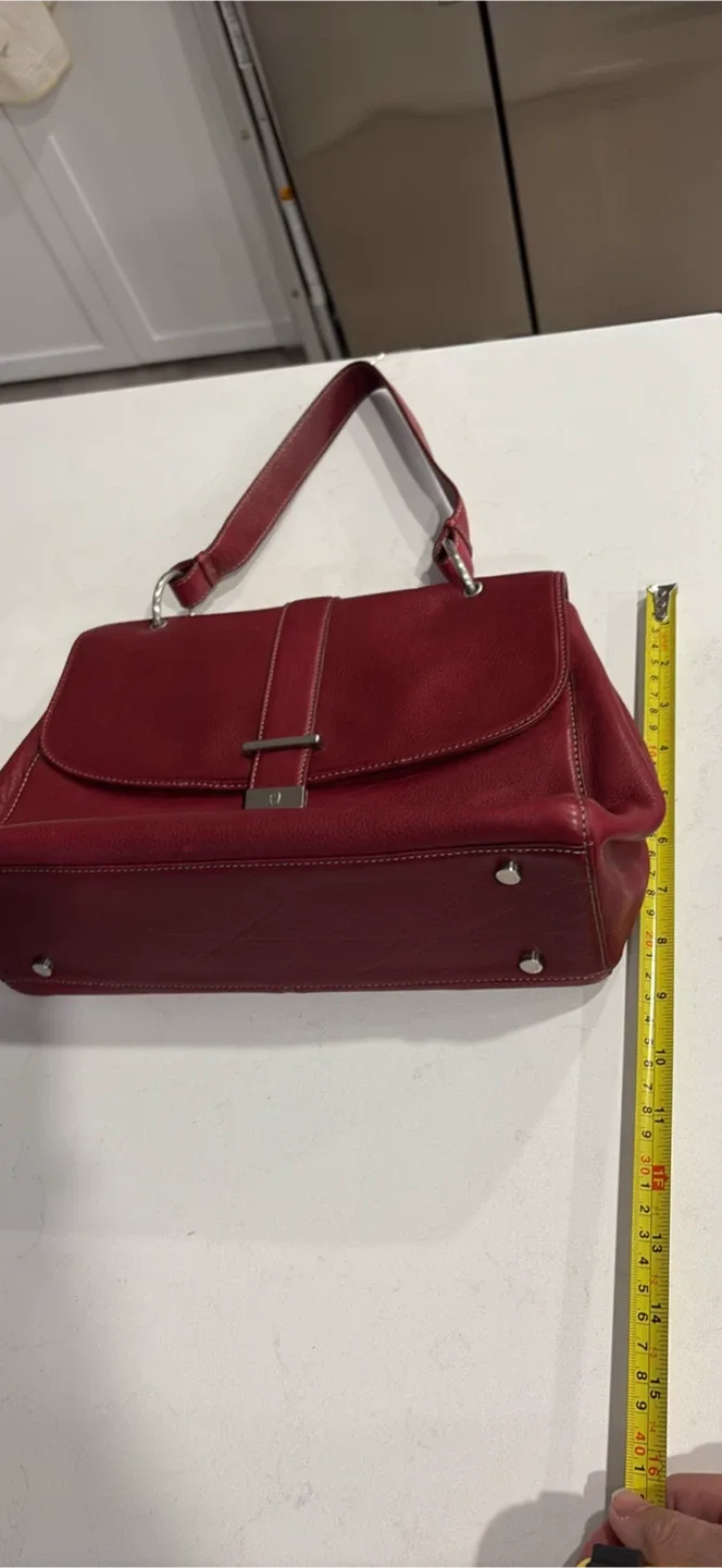 Brand New Aigner Burgundy Leather Handbag image indicator(4)