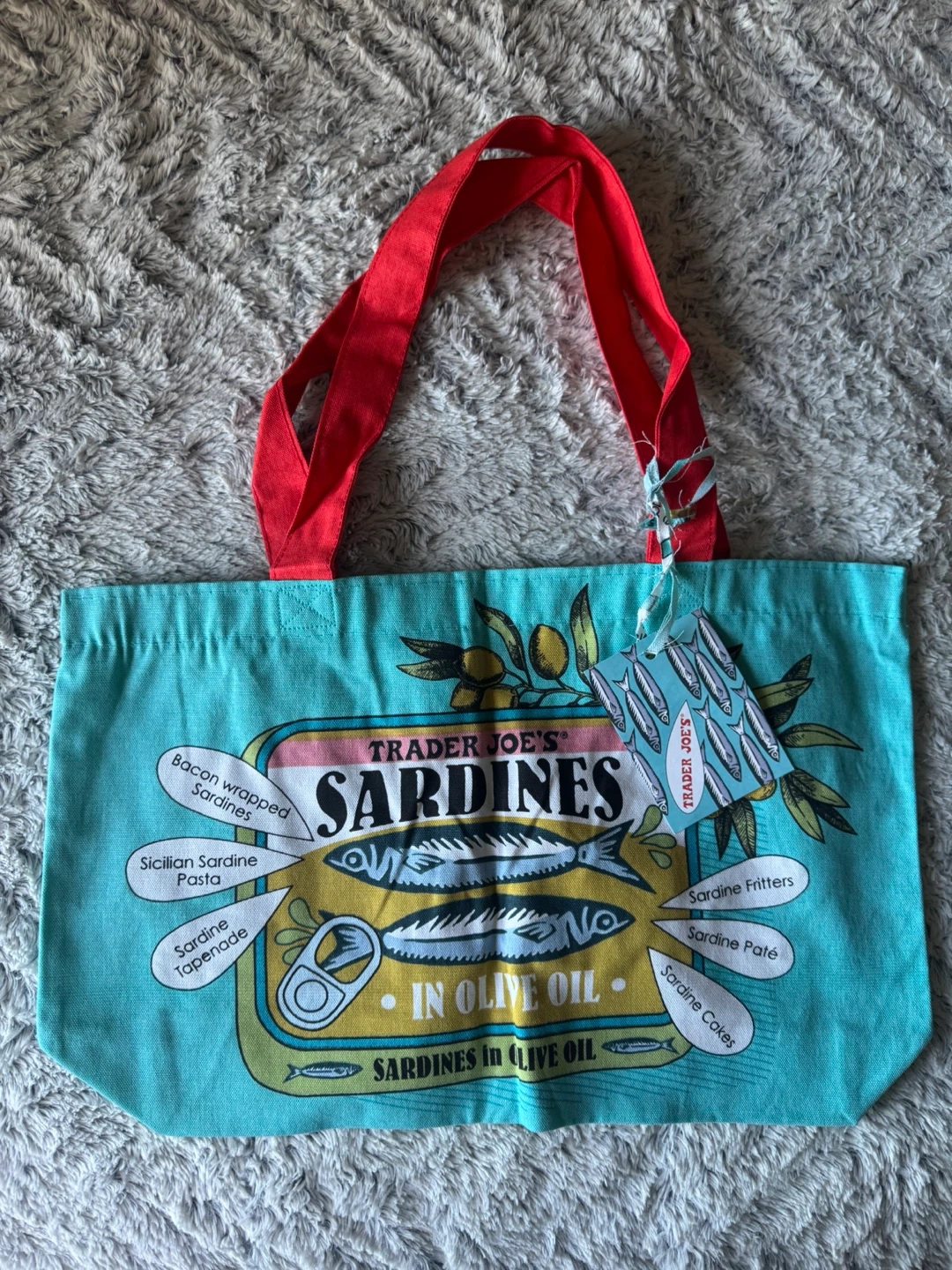 Trader Joe's Sardines in Olive Oil Tote Bag