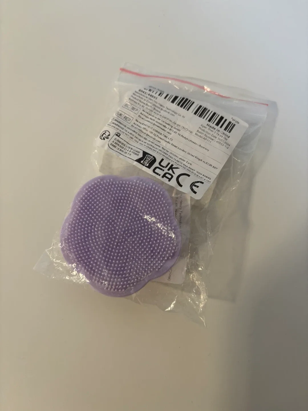 New Purple Silicone Baby Head Massager Scrubber image indicator(5)