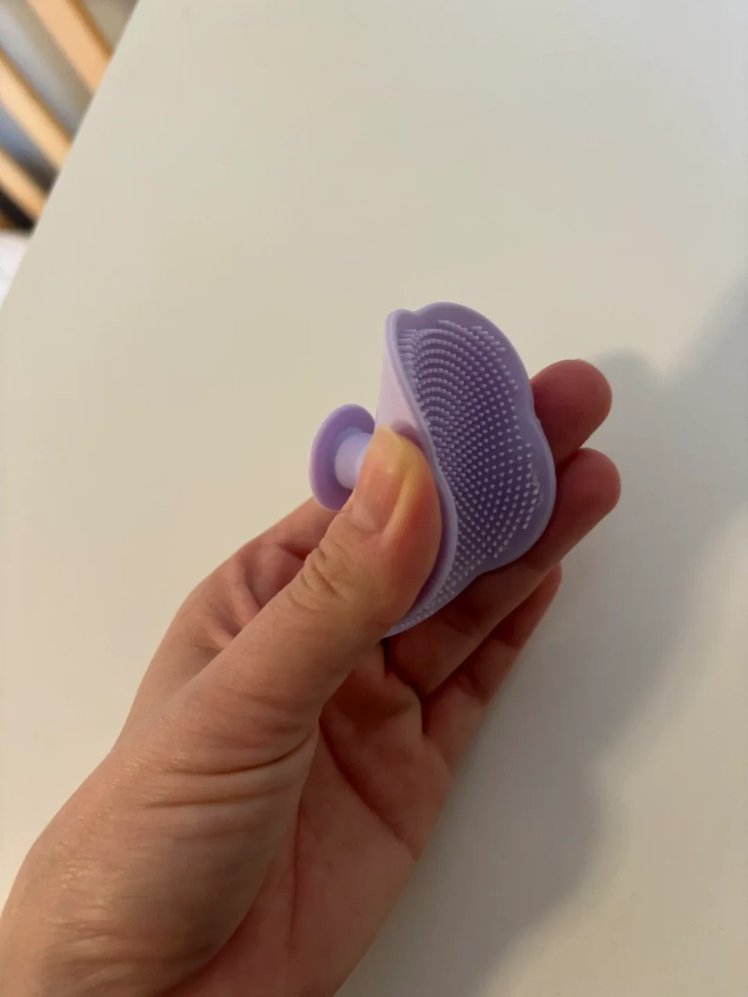 New Purple Silicone Baby Head Massager Scrubber image indicator(3)