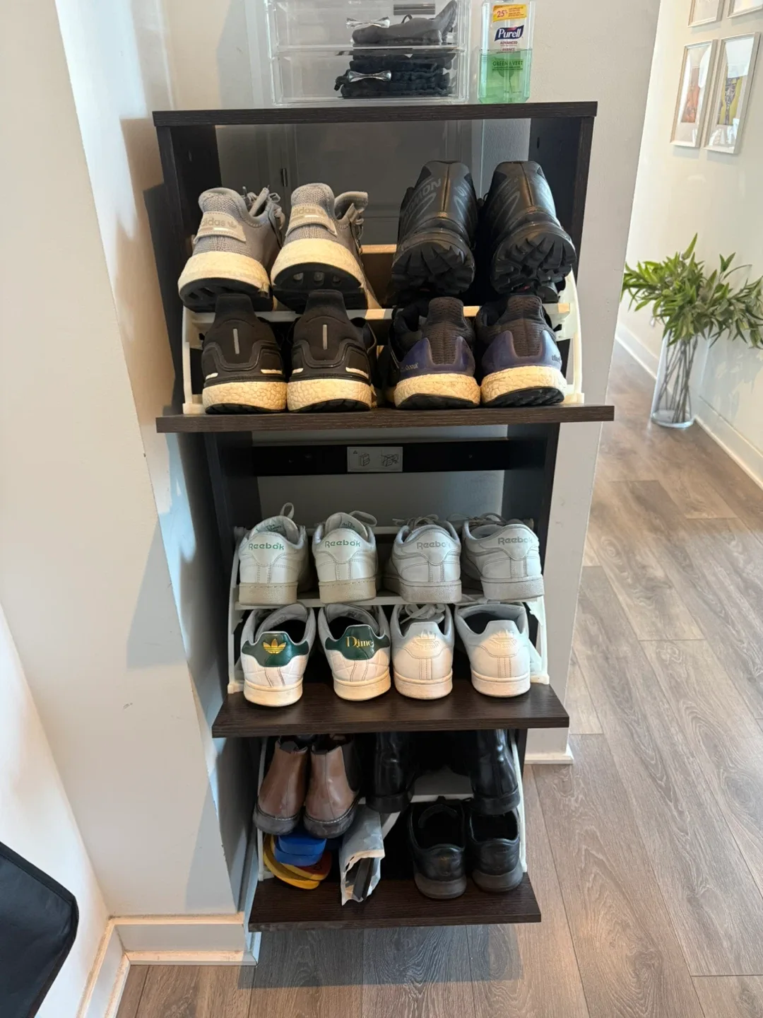 IKEA Bissa Shoe Cabinet - Black/Brown image indicator(2)