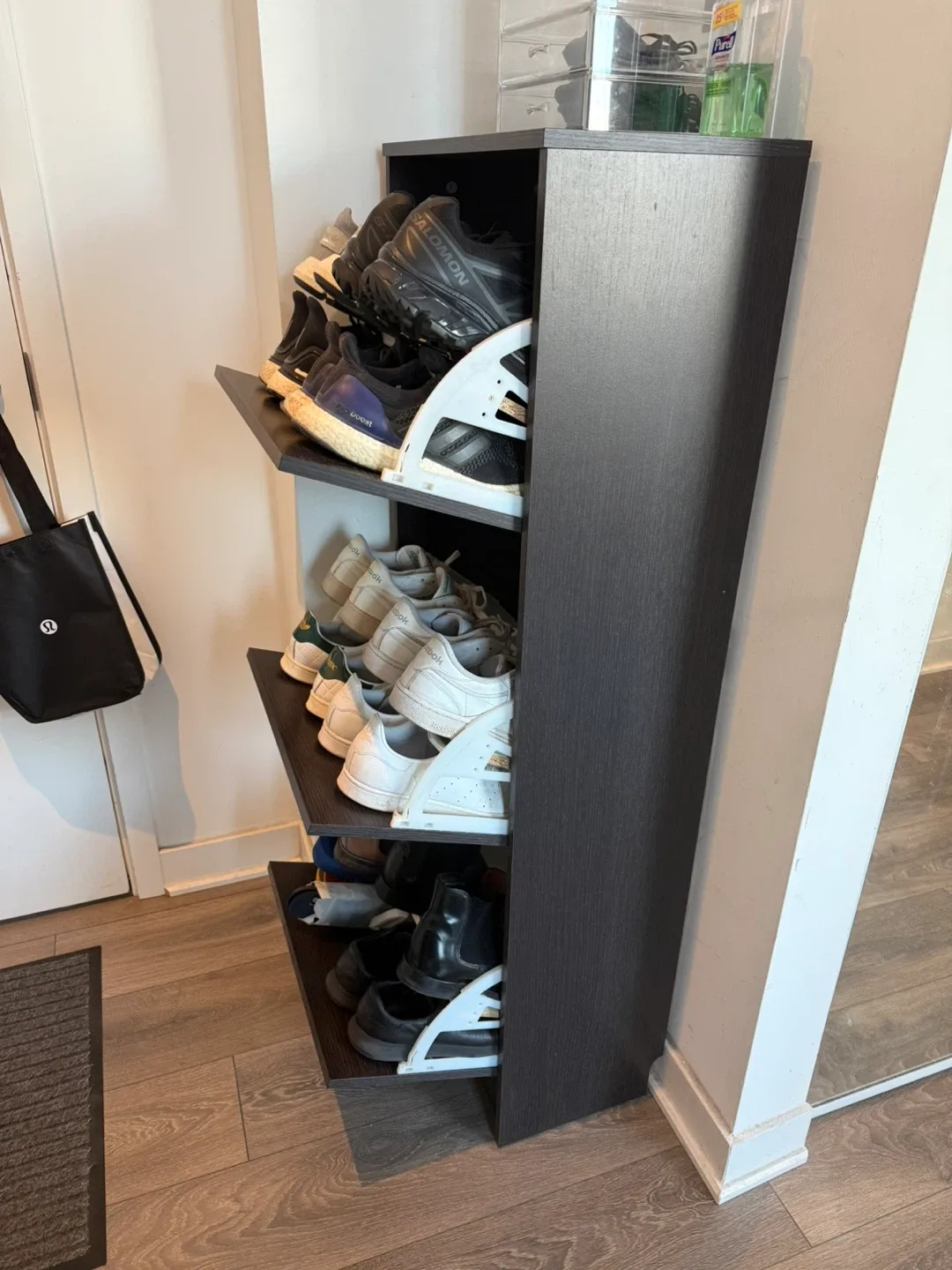 IKEA Bissa Shoe Cabinet - Black/Brown image indicator(4)