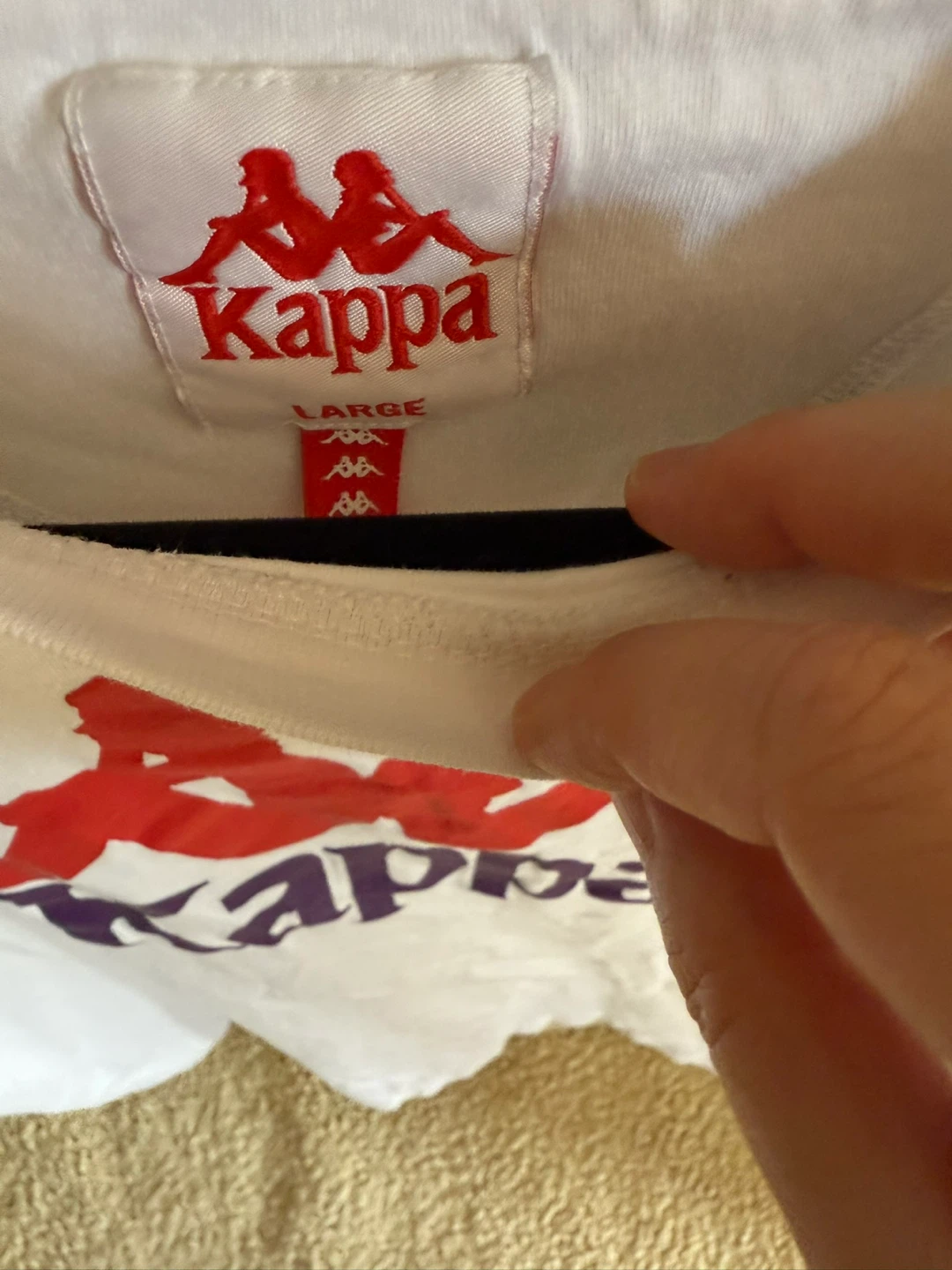 Kappa White T-Shirt - Size Large - photo 2