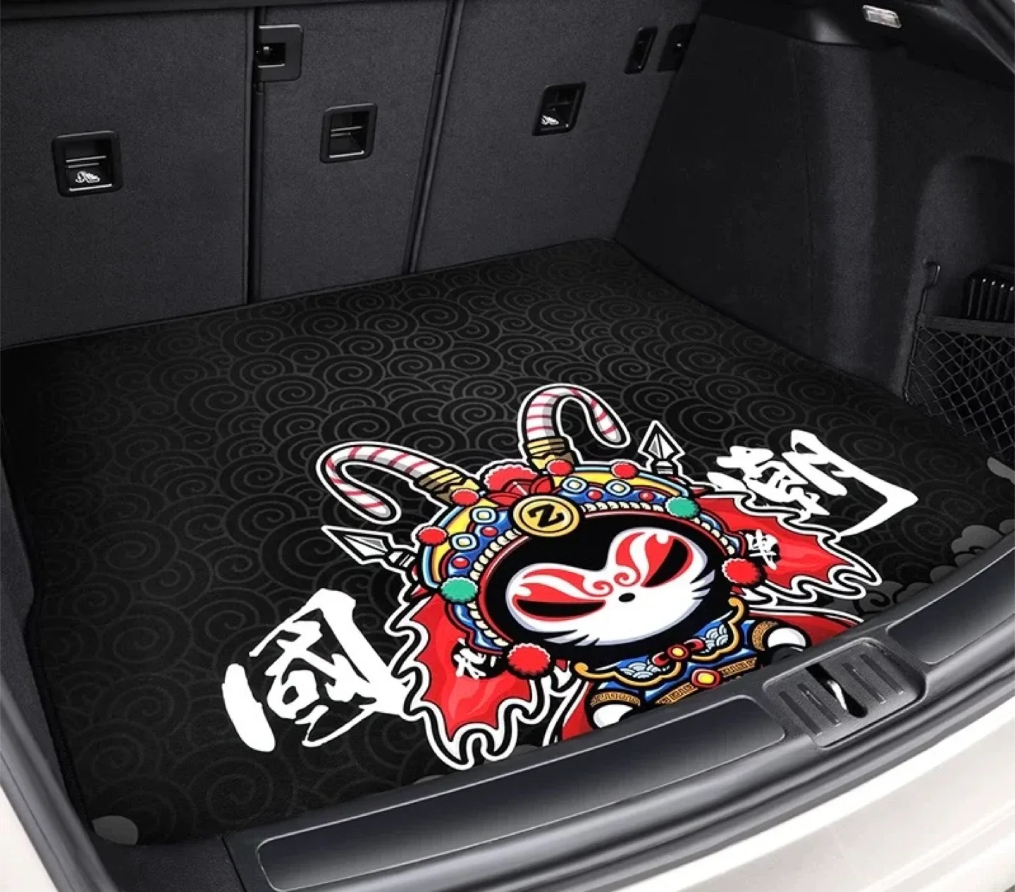 Car Trunk Mat with Cartoon Design image indicator(2)