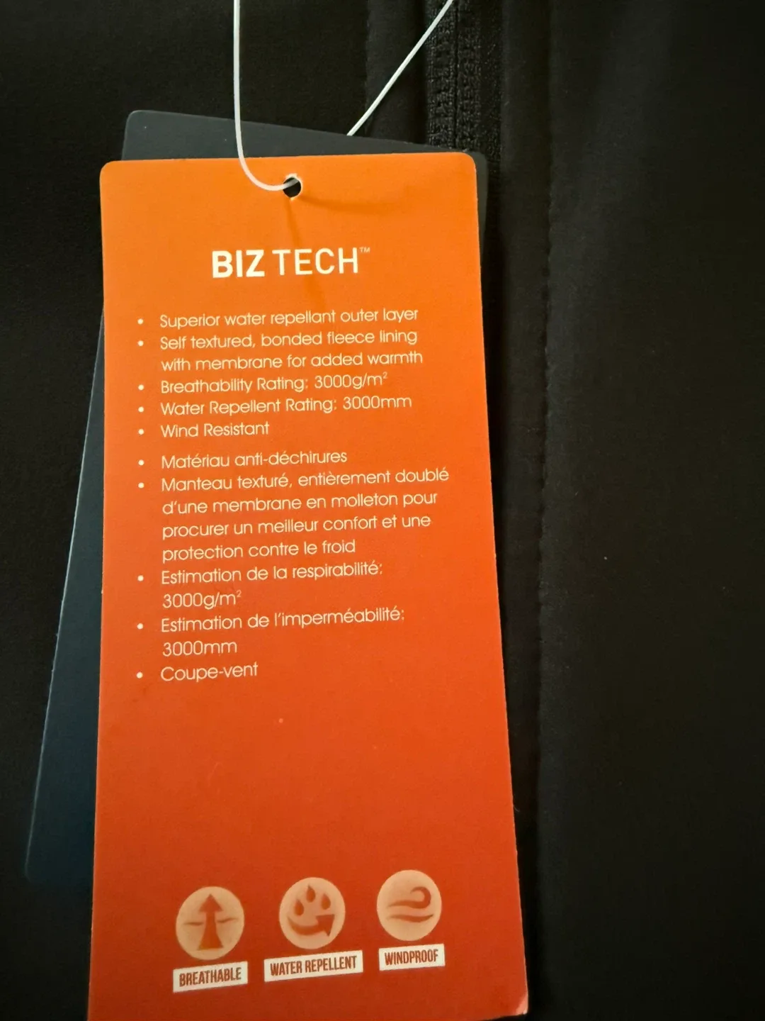 Langara Biz Tech Black Graphite Jacket Size S image indicator(3)