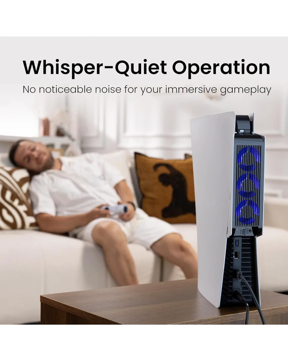 KIWIHOME PS5 Cooling Fan - Disc & Digital Edition image indicator(6)