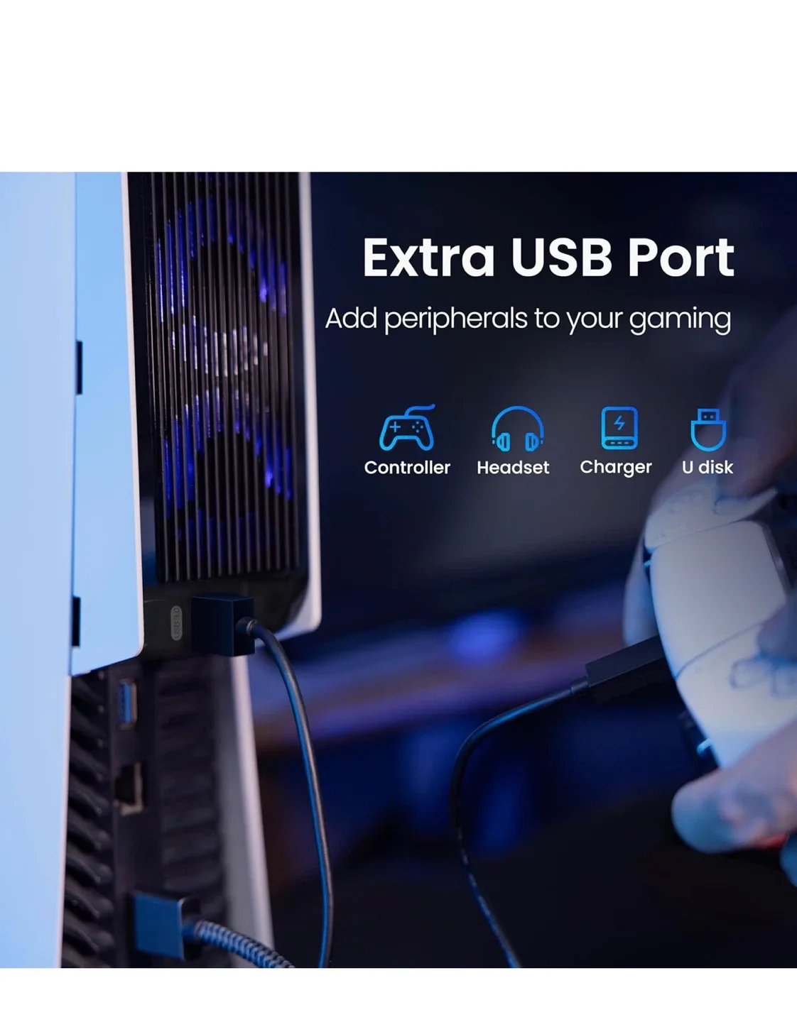 KIWIHOME PS5 Cooling Fan - Disc & Digital Edition image indicator(7)