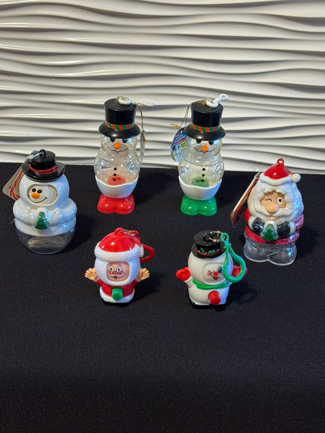 Vintage Christmas Ornaments - Santa & Snowman thumbnail
