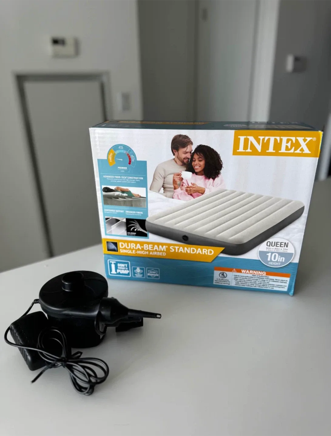 PICK UP TODAY! Intex Dura-Beam Queen Air Mattress + Pump thumbnail