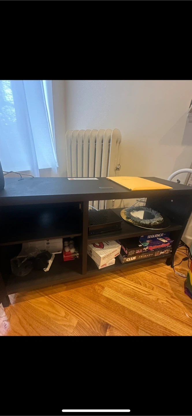 Black TV Stand Media Console - photo 2