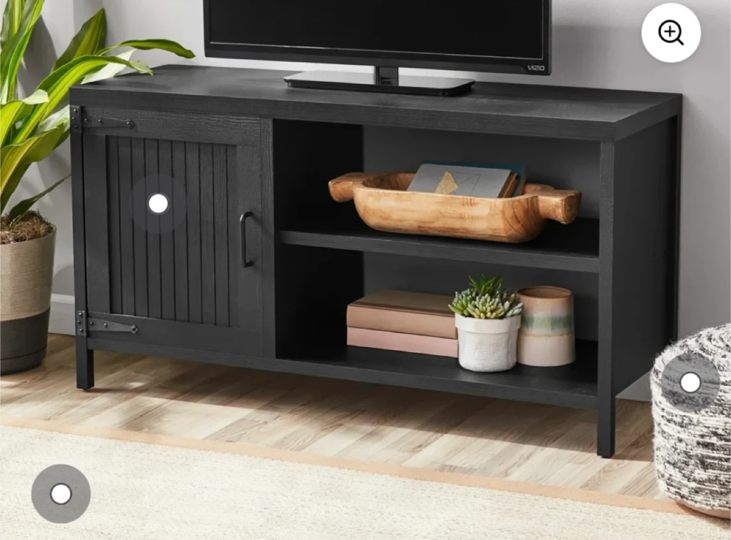 Black TV Stand Media Console