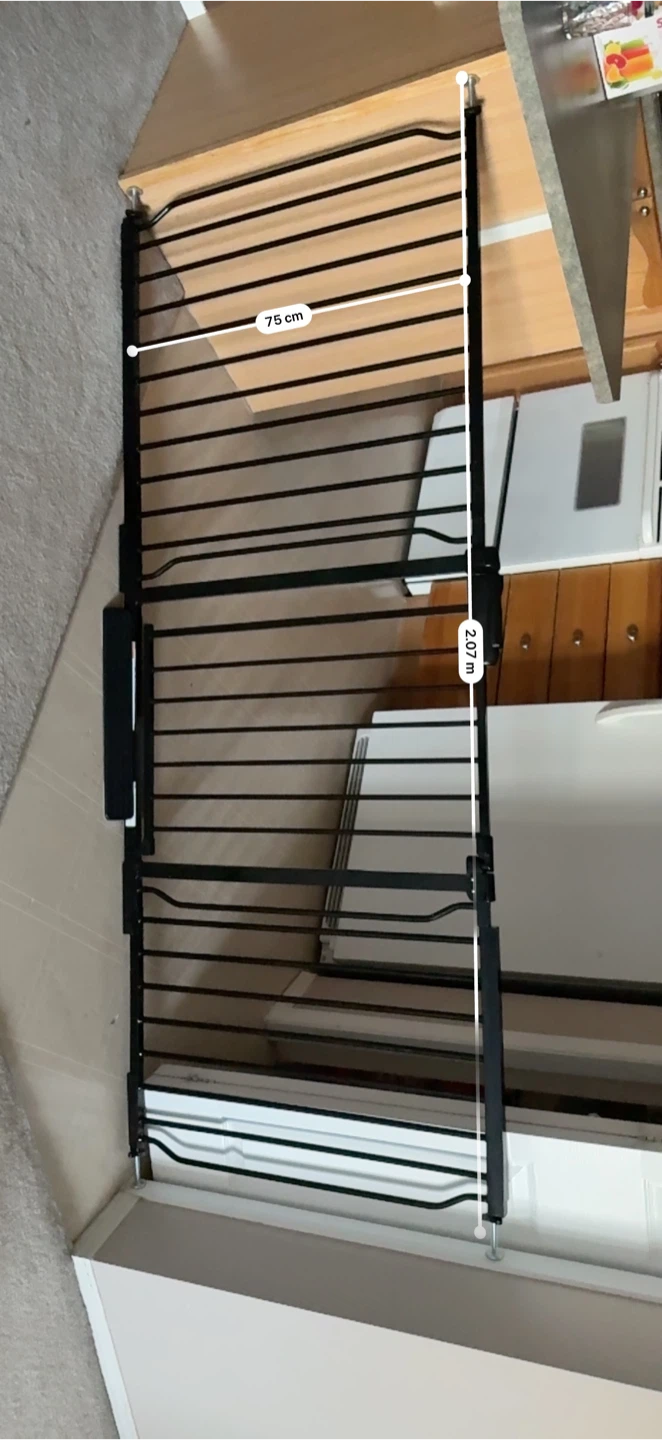 ALLAIBB Extra Wide Black Baby Gate/animal - photo 4