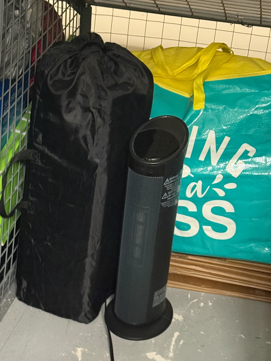 Black Oscillating Tower Heater