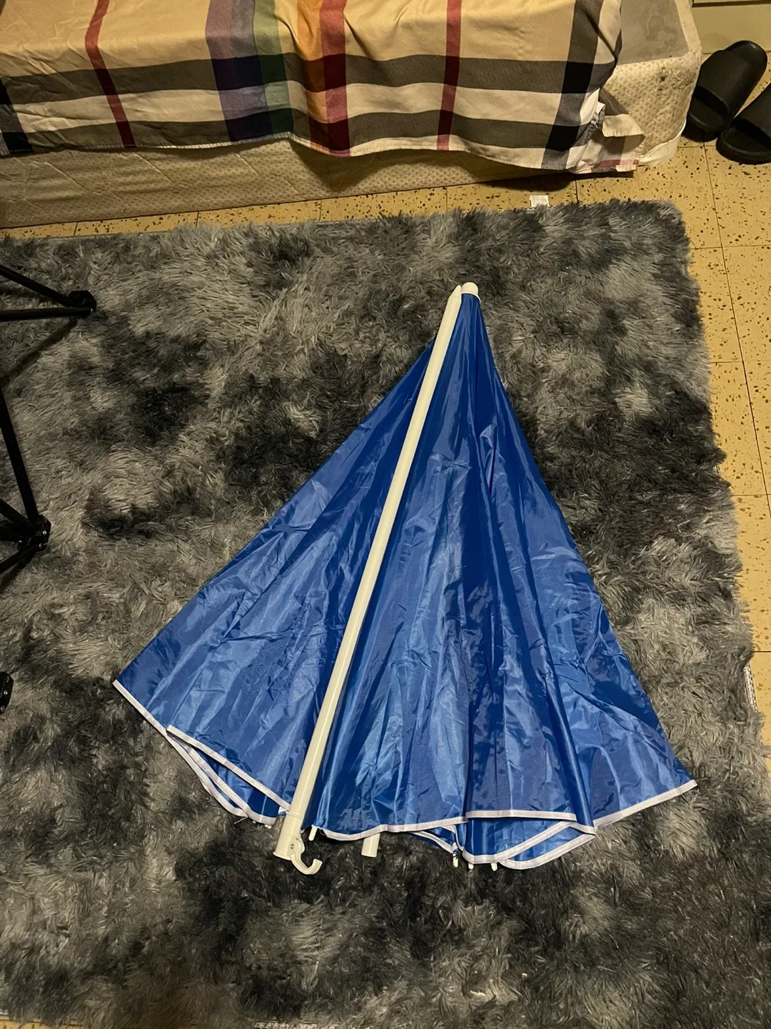 Blue Folding Camping Chairs with Umbrella image indicator(3)