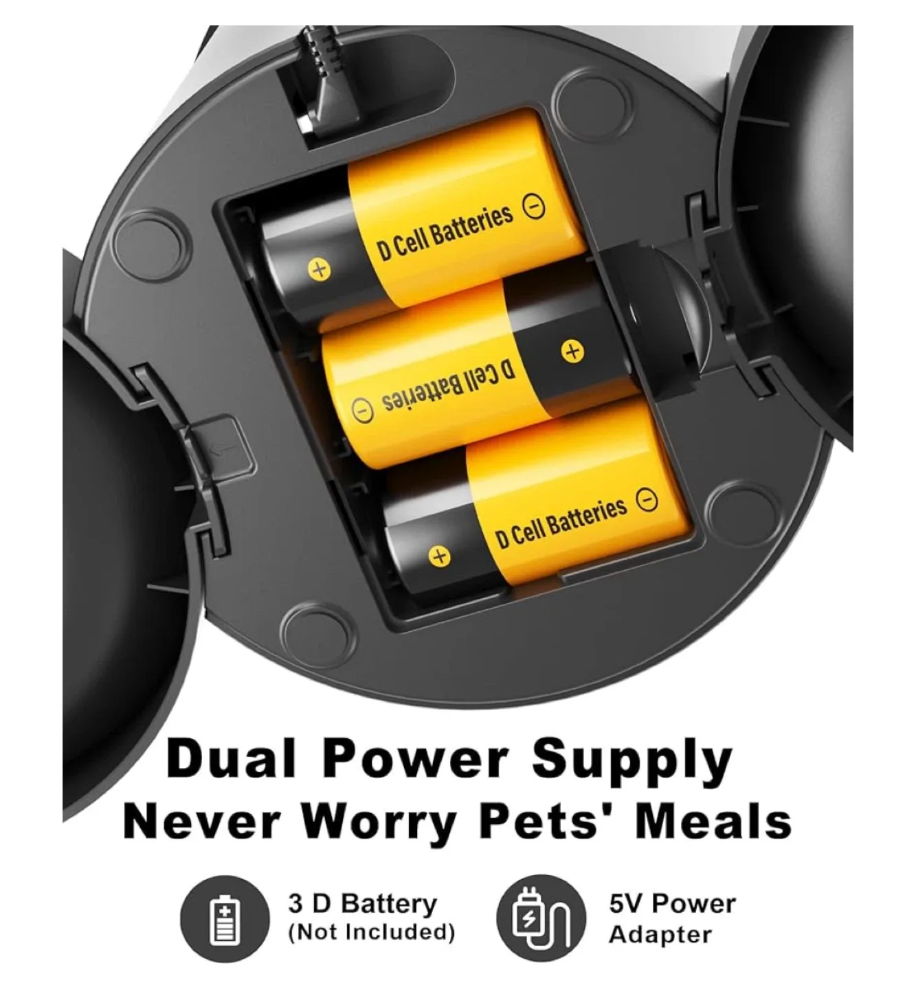 New Miaosical Automatic Pet Feeder - Dual Bowls image indicator(5)