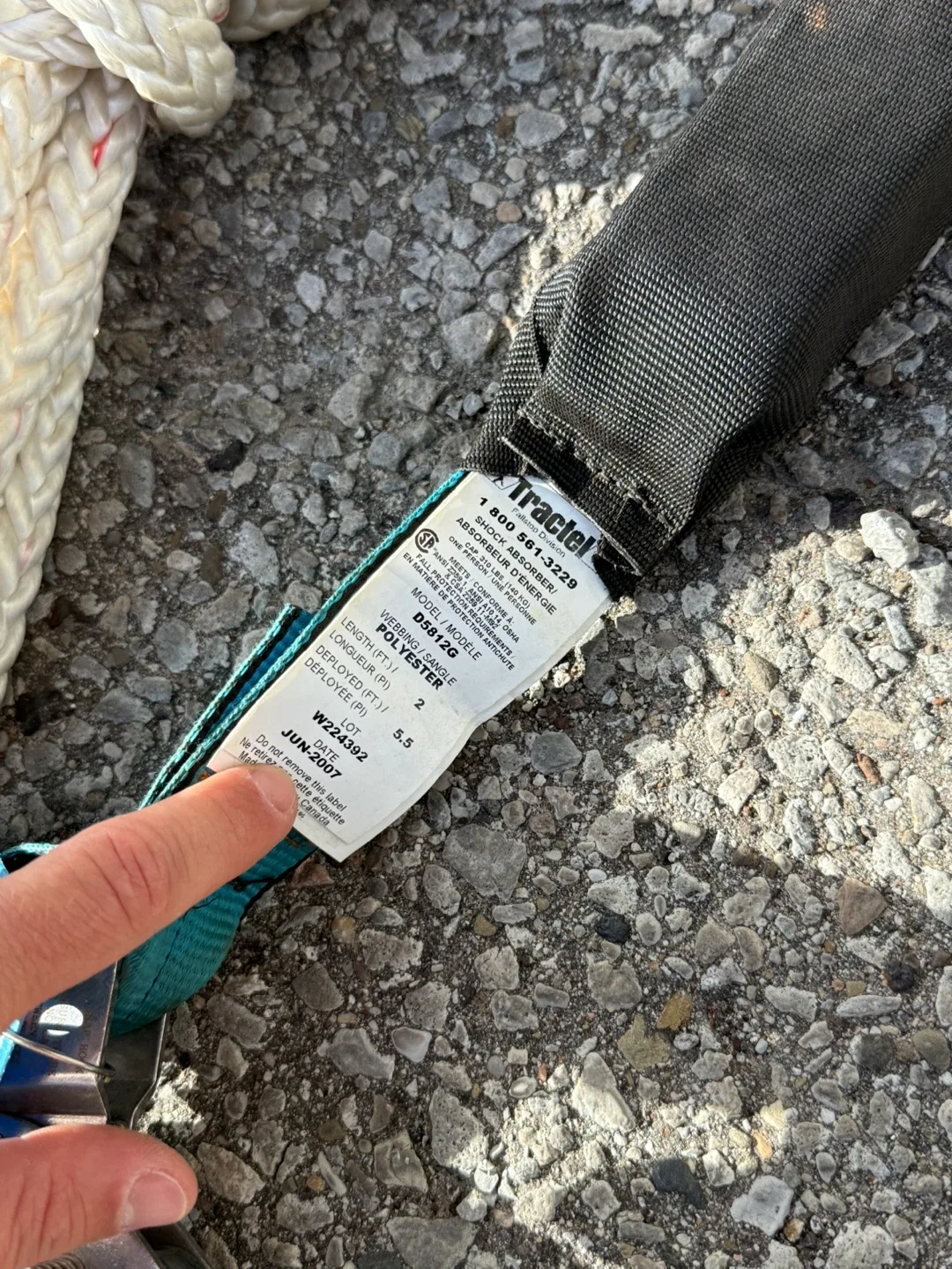 Set ROPE GRAB W/INTEGRAL LANYARD, ROPE  30 ft. image indicator(3)