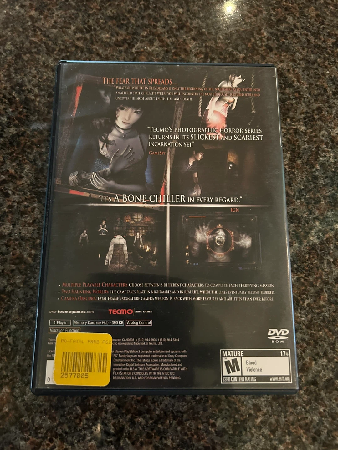 Fatal Frame III: The Tormented - Playstation 2 Game - photo 2