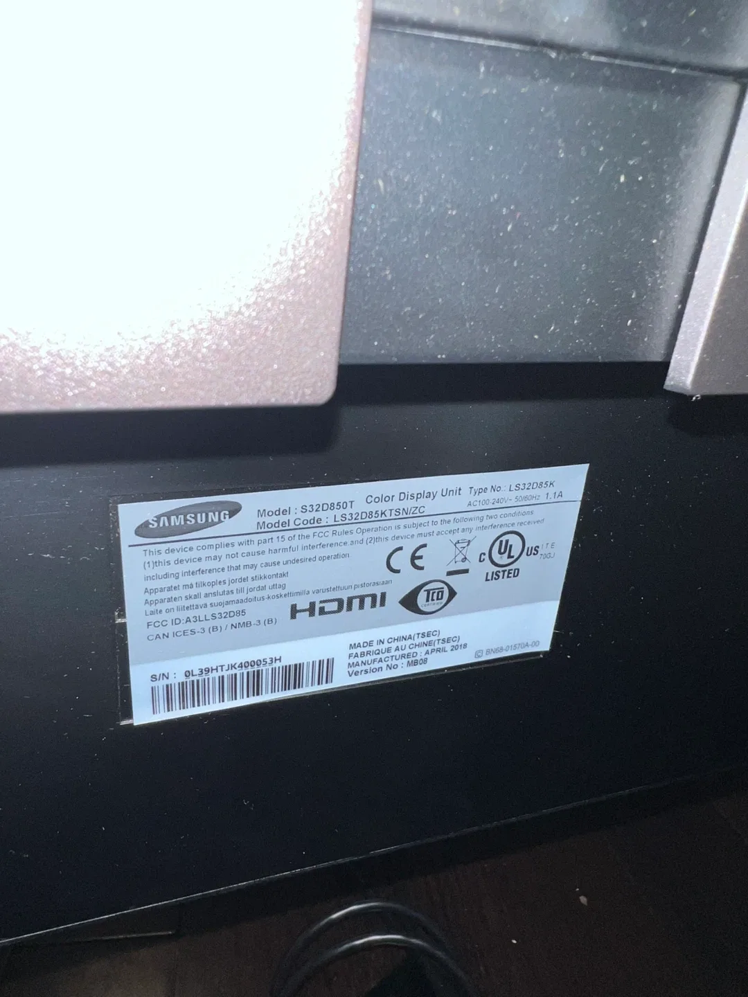 Samsung S32D850T 32" Monitor image indicator(3)