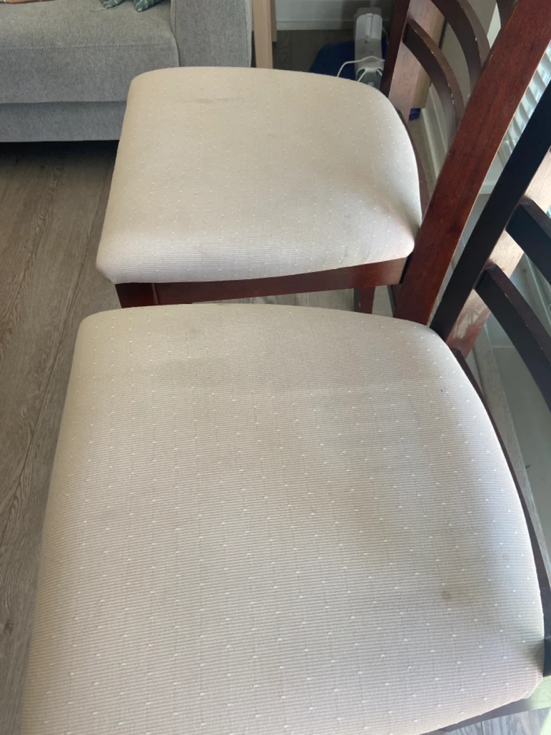 Two Wooden bar stool Chairs image indicator(3)