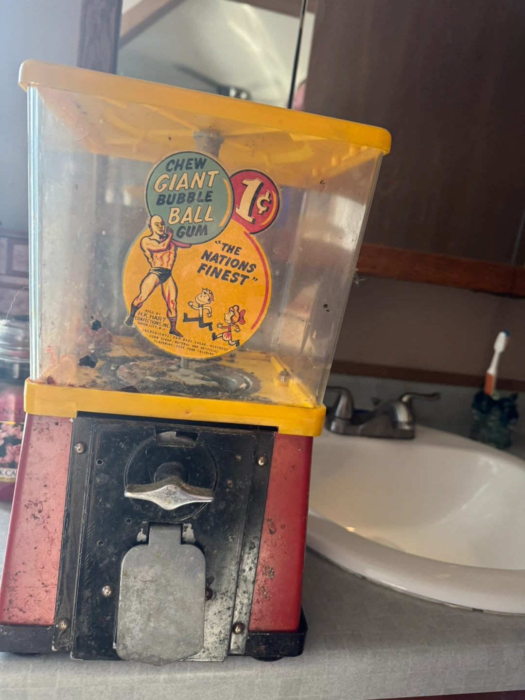 Vintage Chew Giant Bubble Ball Gum Machine