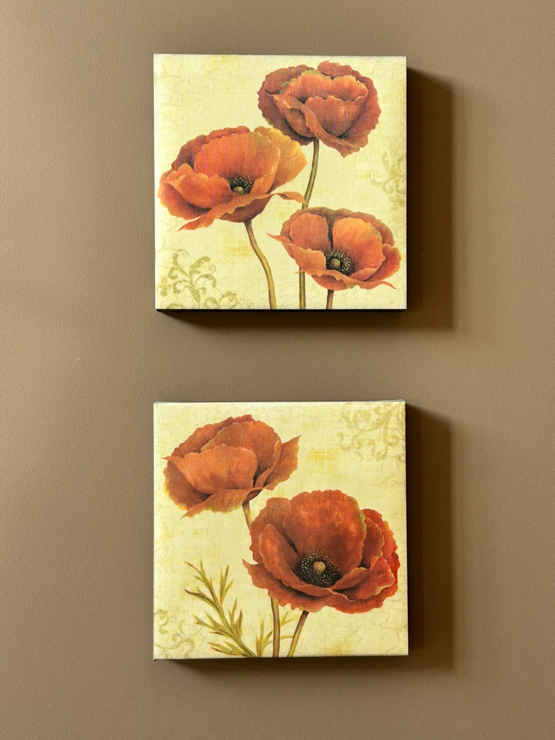 Poppy Flower Canvas Wall Art