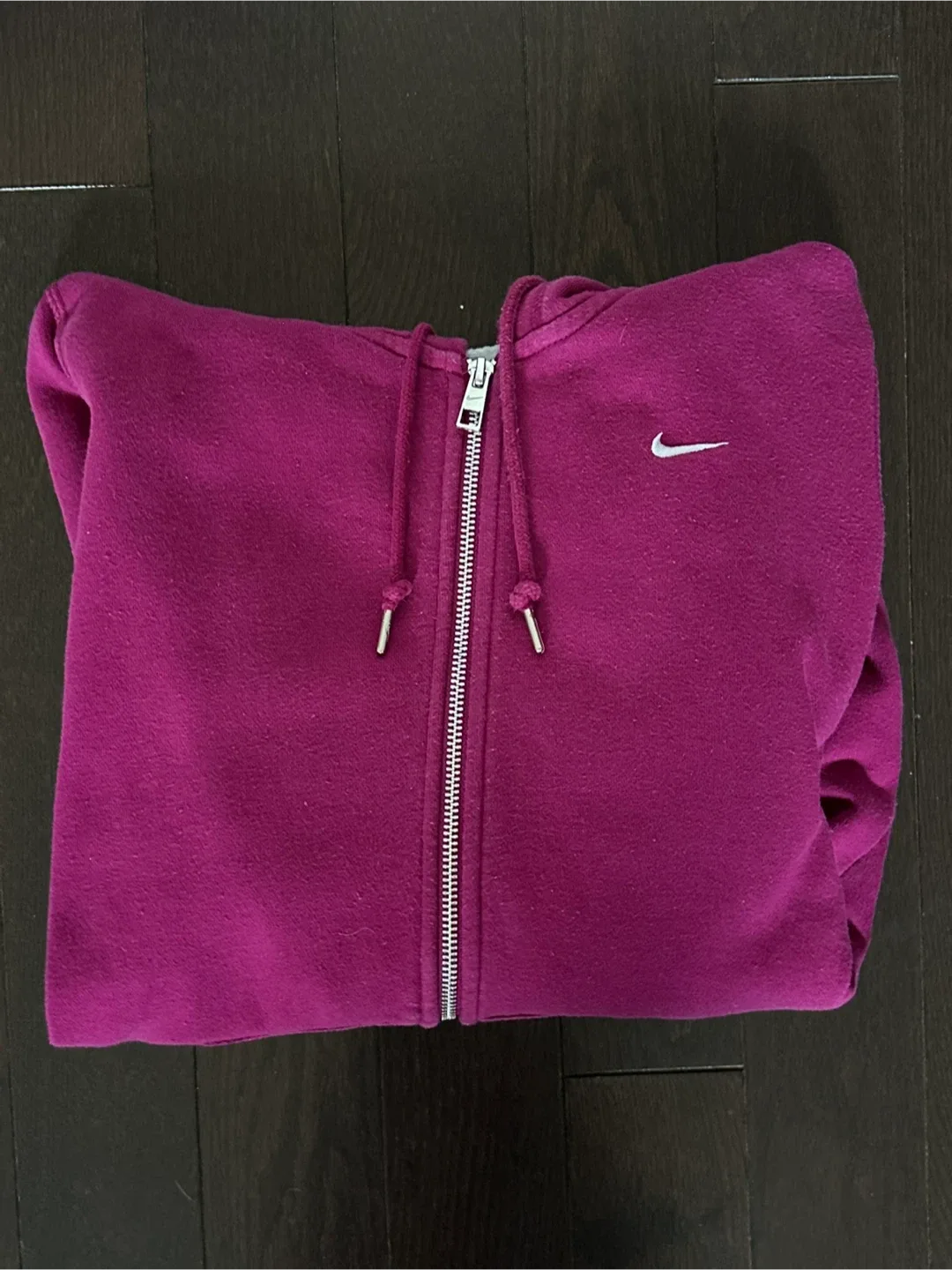 Women’s Magenta Nike Full Zip Hoodie - Size Small image indicator(2)