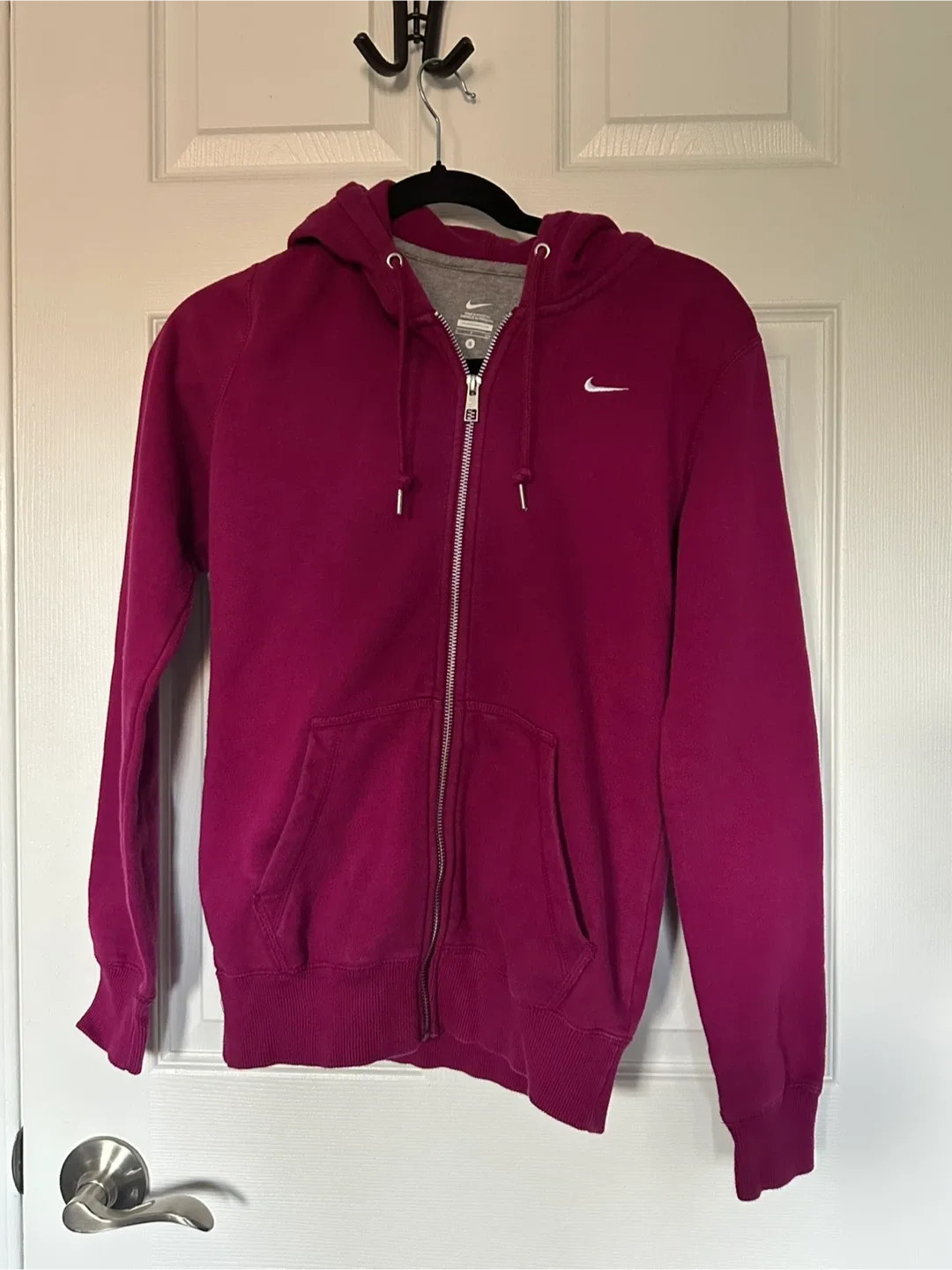 Women’s Magenta Nike Full Zip Hoodie - Size Small image indicator(4)