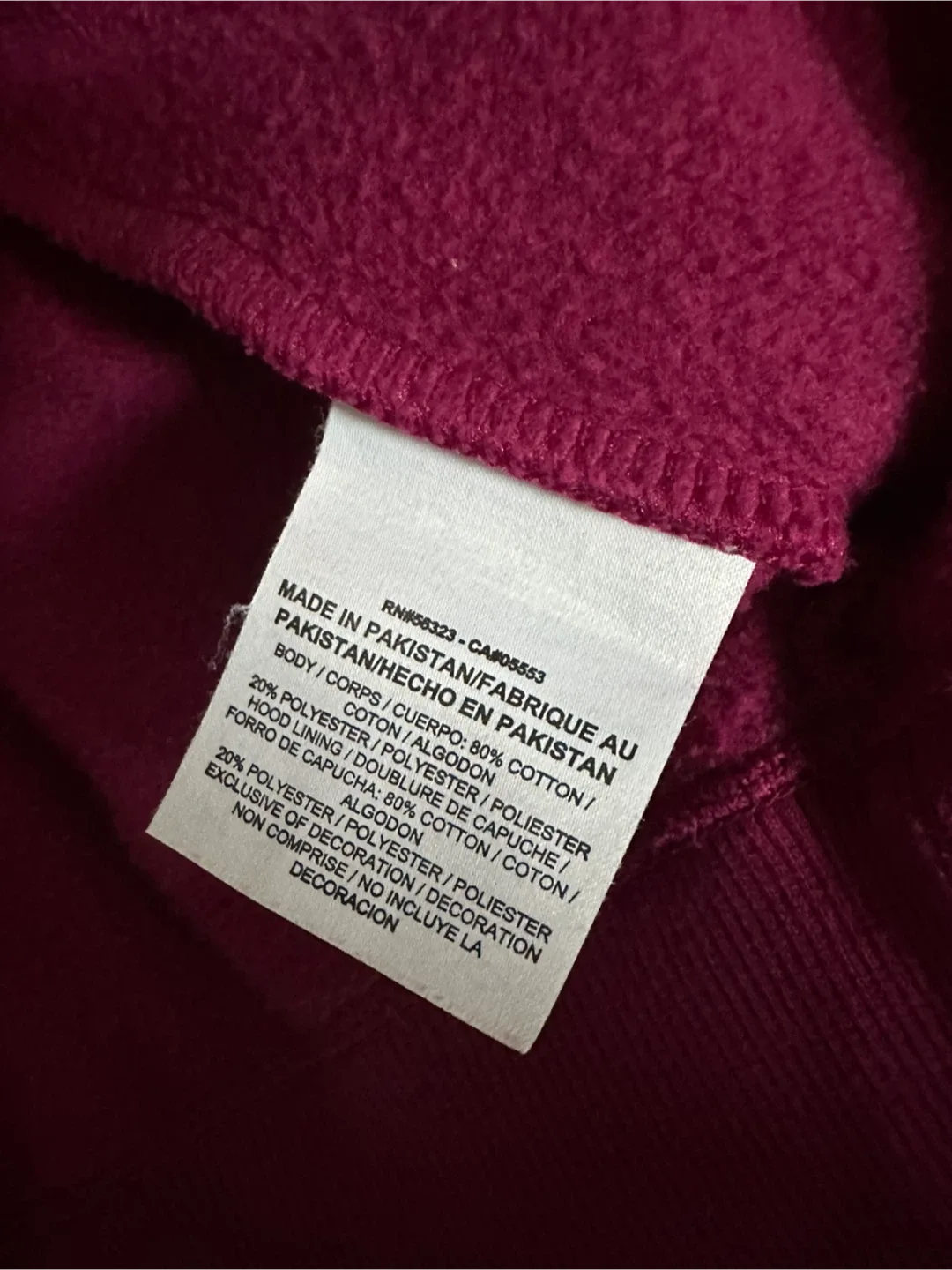 Women’s Magenta Nike Full Zip Hoodie - Size Small image indicator(7)