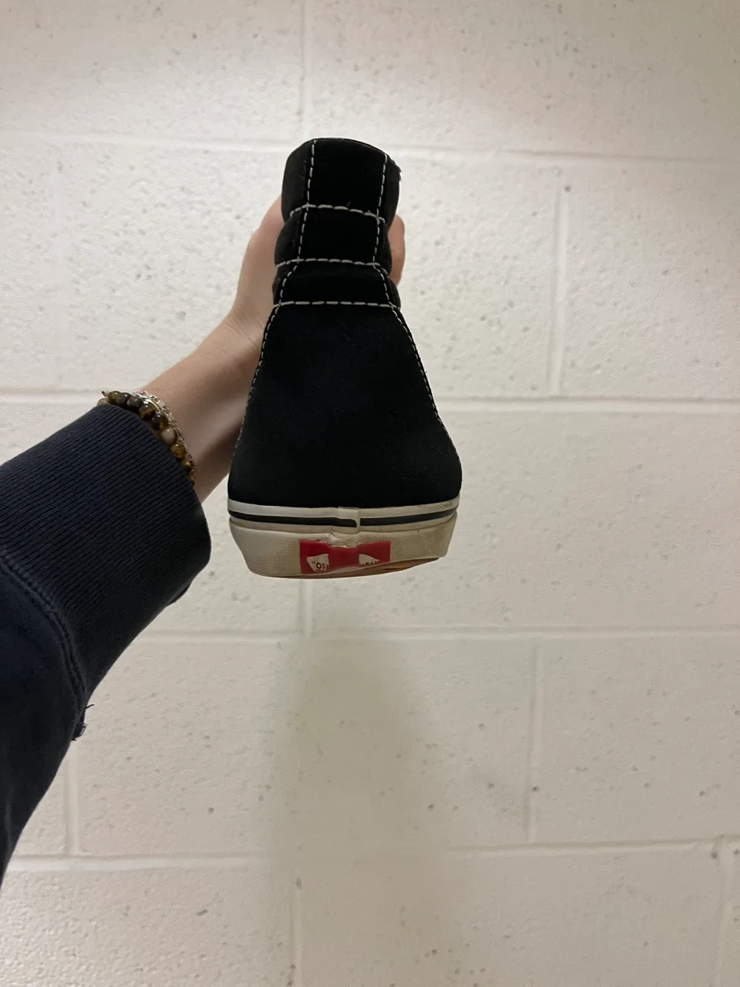 Vans Sk8-Hi Black/White High-Top Sneakers image indicator(7)