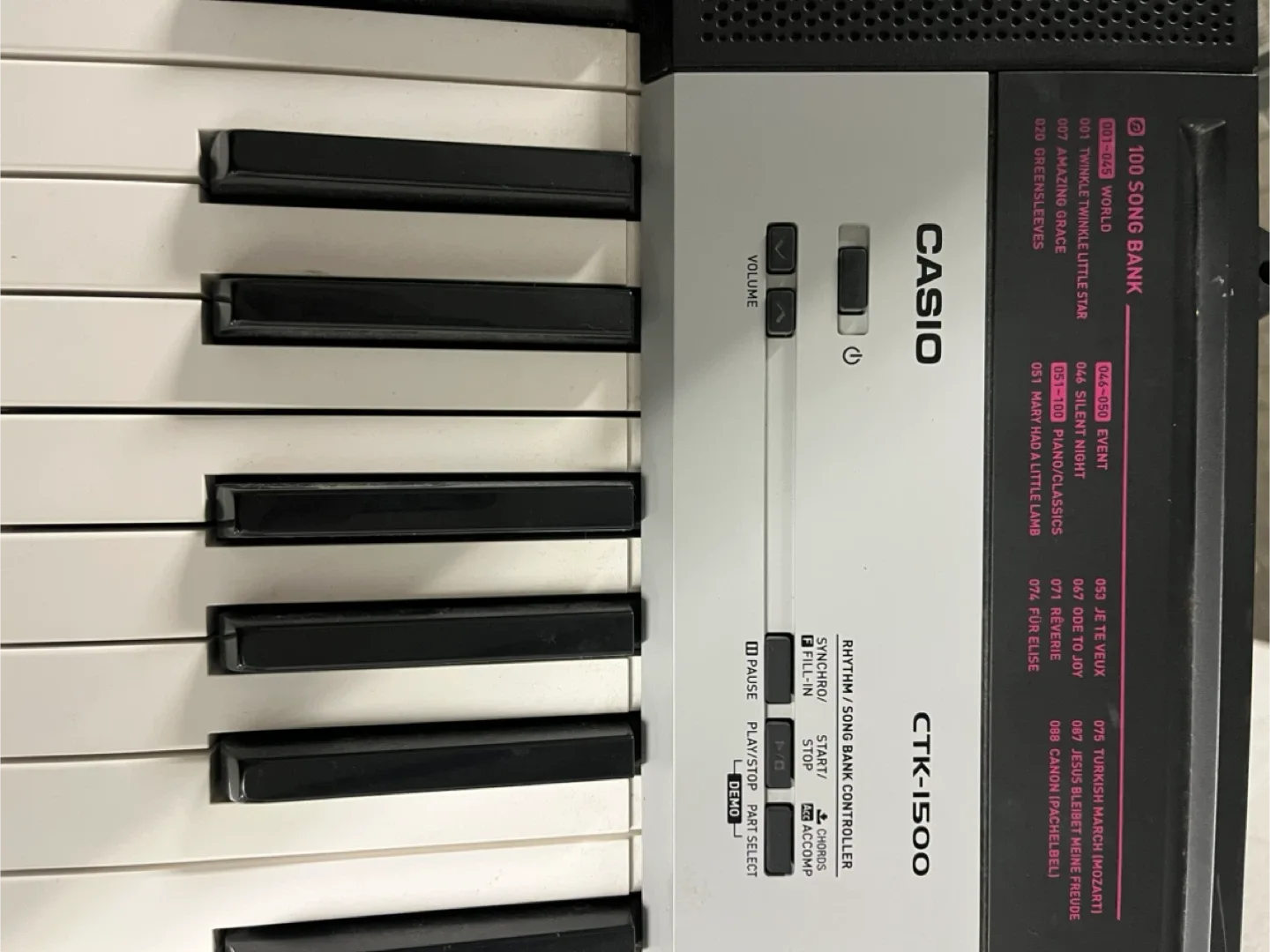 Casio CTK-1500 Keyboard image indicator(3)