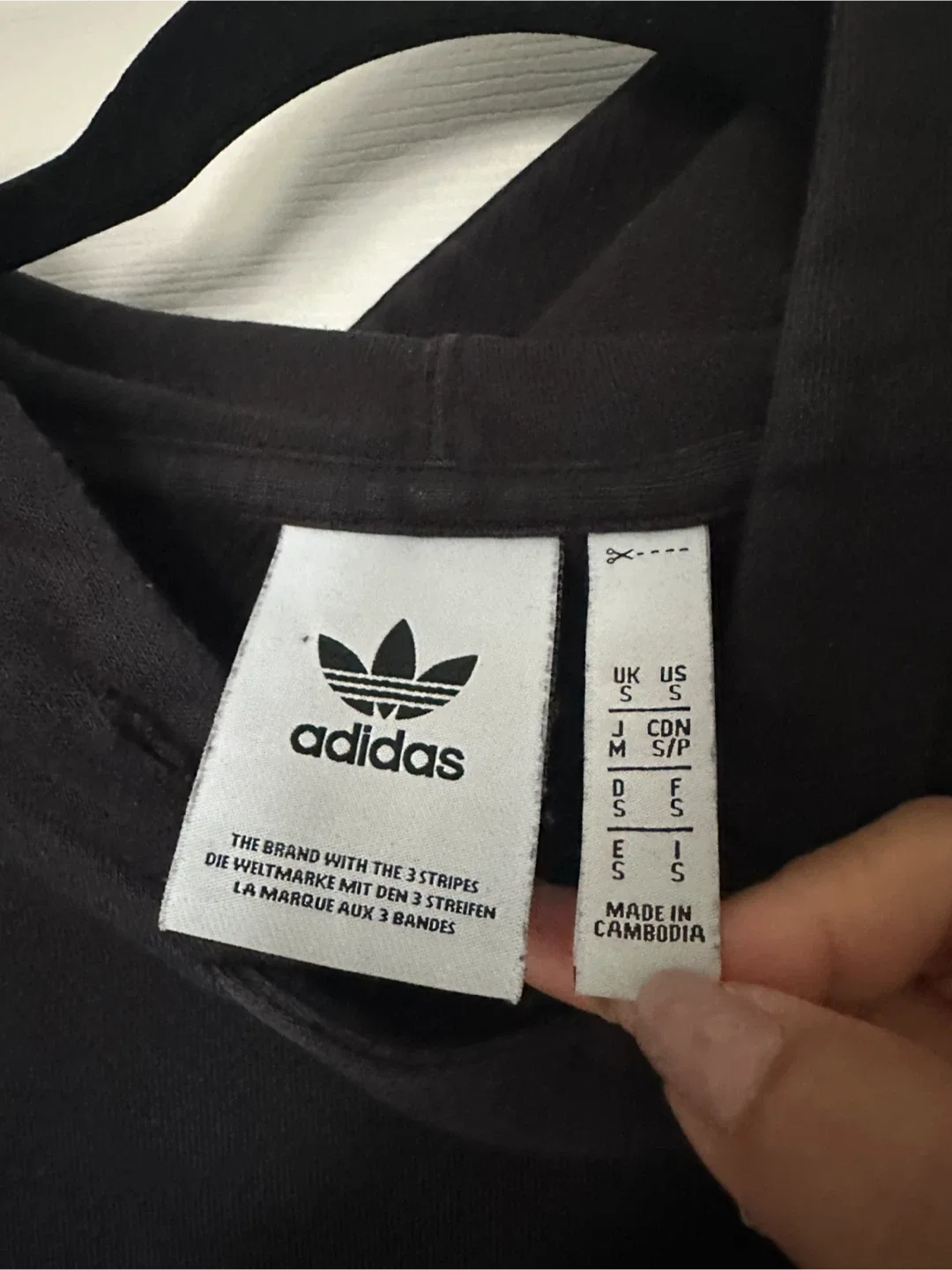 Mens Adidas Black Hoodie with Embroidered Logo 3 Stripes image indicator(6)