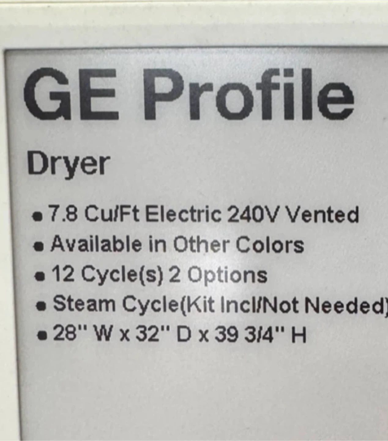 GE Electric Washer & Dryer - photo 4
