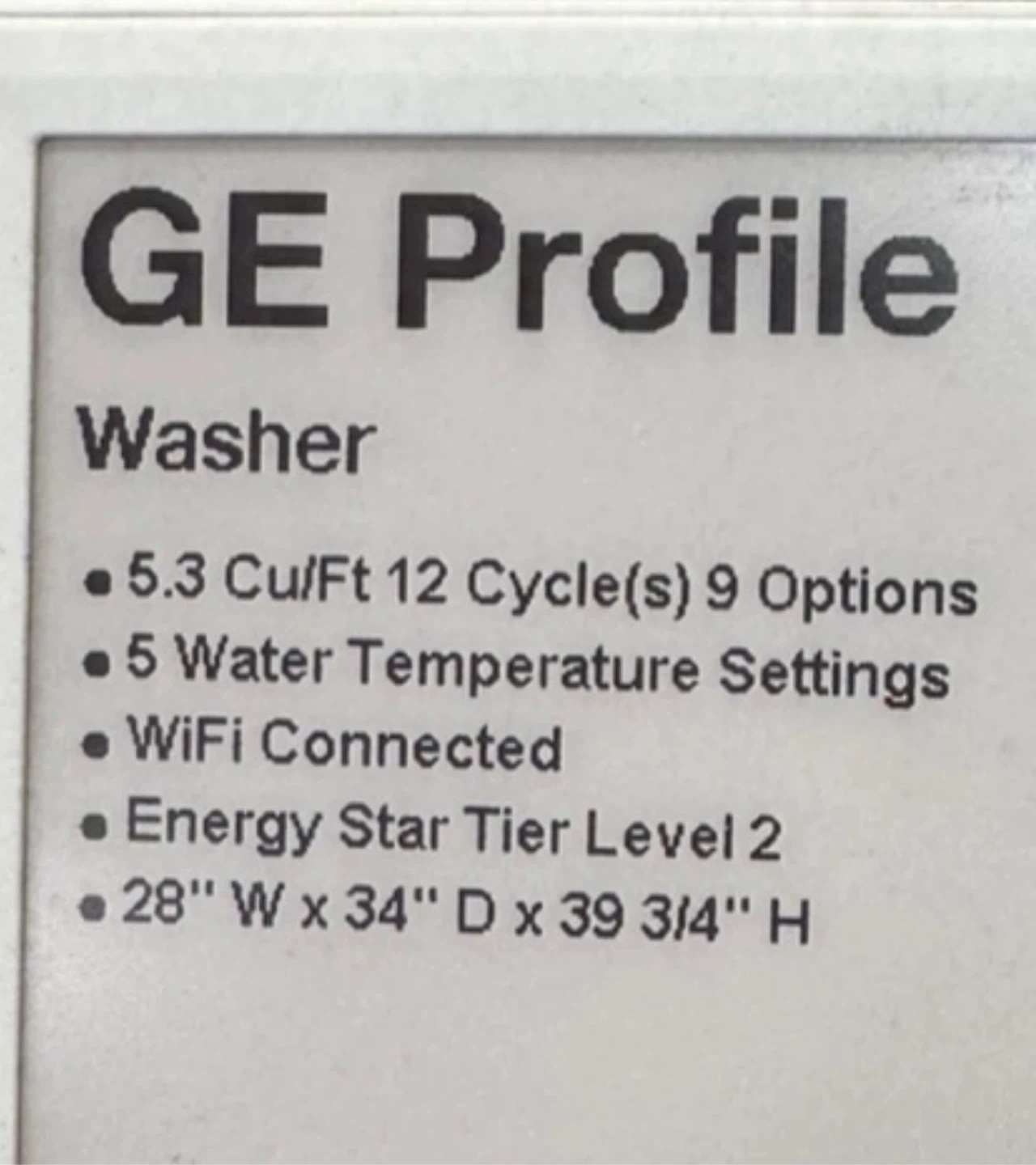GE Electric Washer & Dryer - photo 3