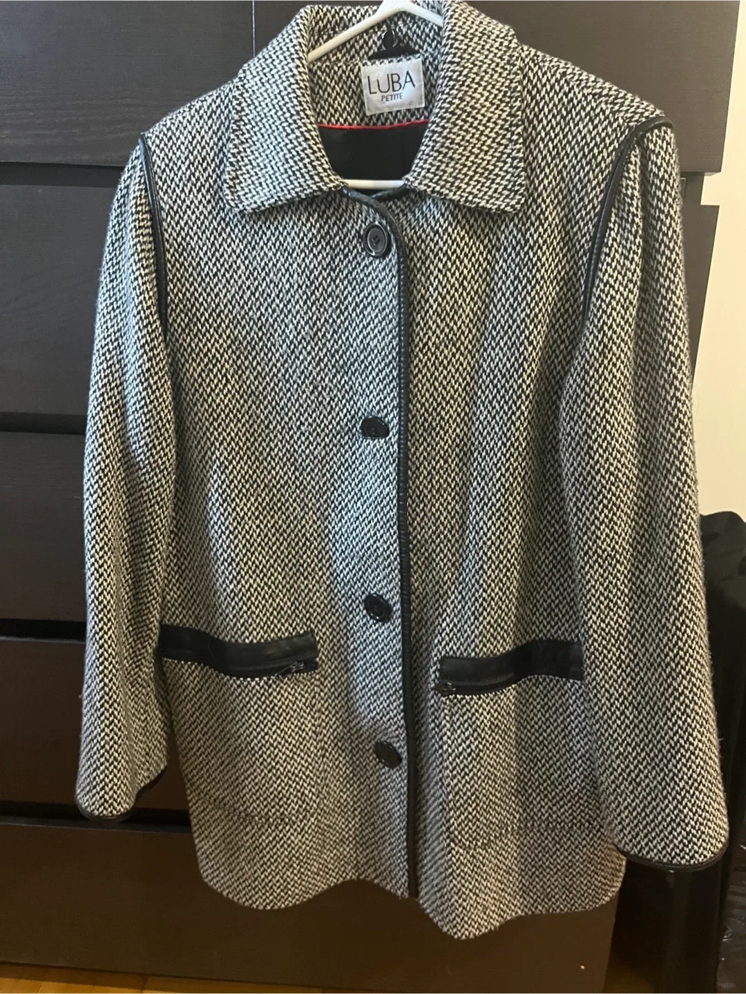 Luba Petite Black & White Coat thumbnail