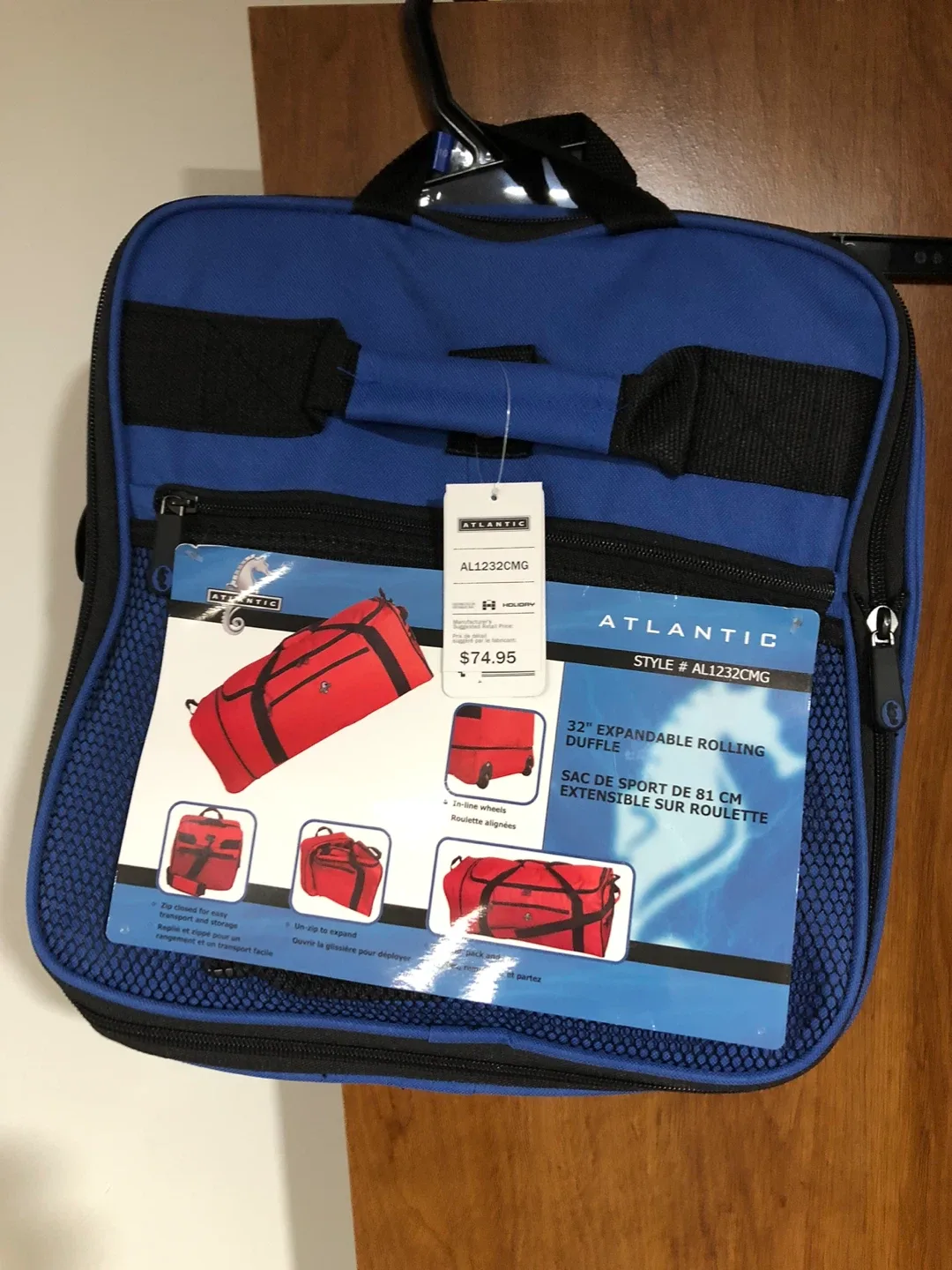 Atlantic 32" Expandable Rolling Duffle Bag thumbnail