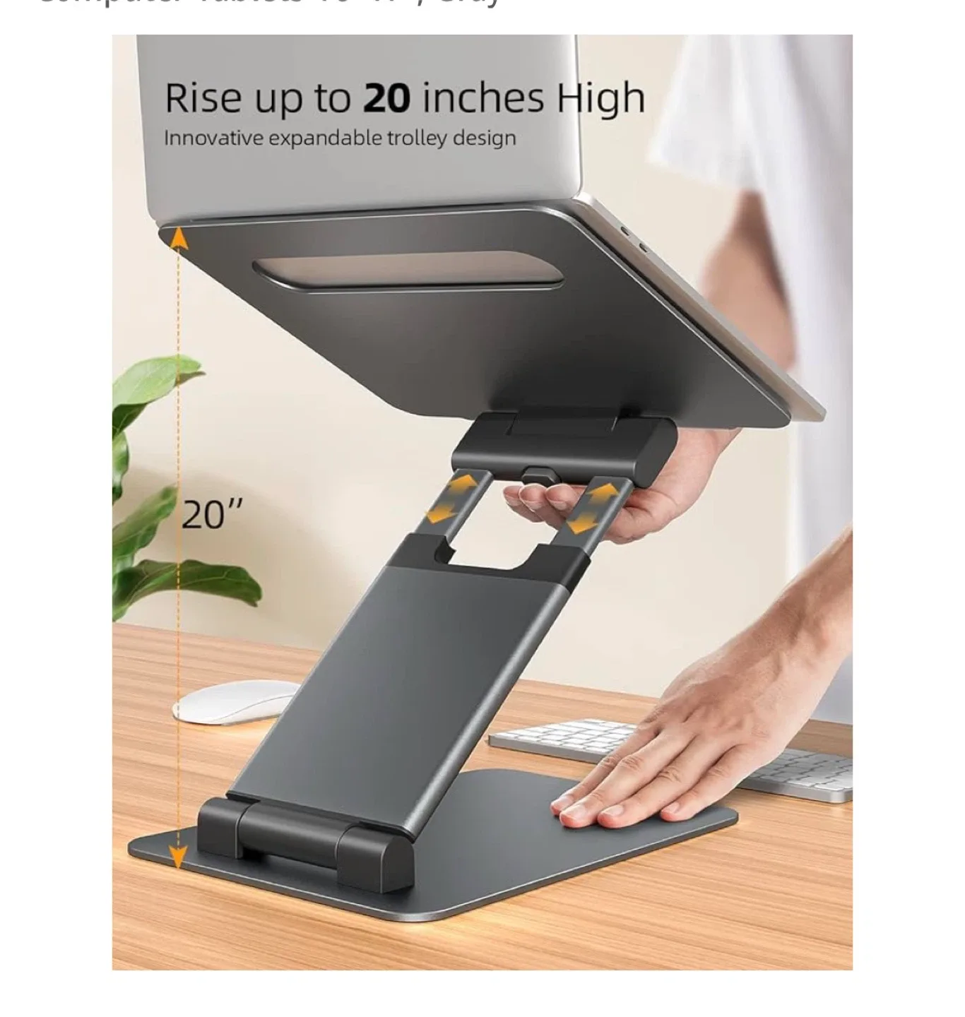 Nulaxy Ergonomic  Laptop Stand for Desk from Amazon image indicator(5)