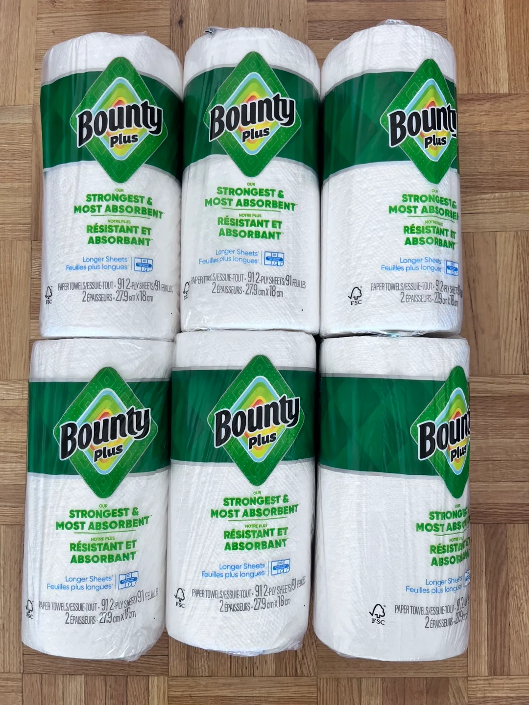 Bounty Plus Paper Towels - 6 Rolls thumbnail
