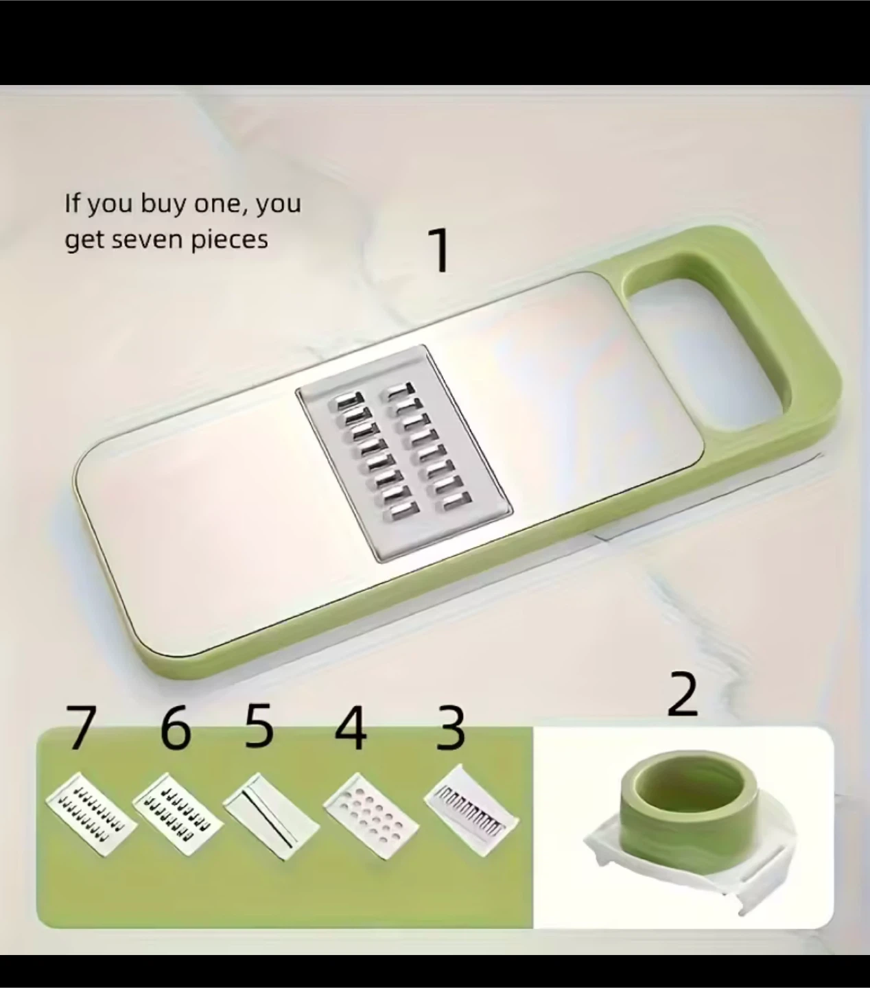 7-Piece Vegetable Slicer & Mandoline - photo 2