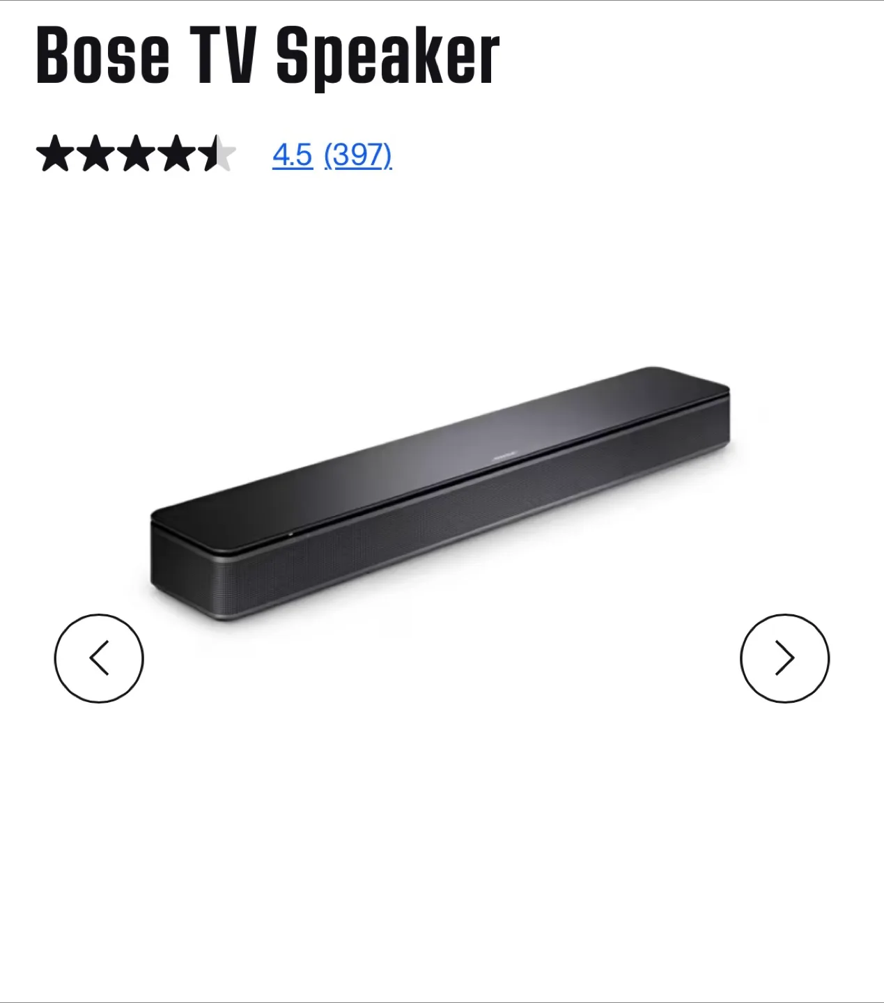 Bose TV Speaker - Soundbar image indicator(7)