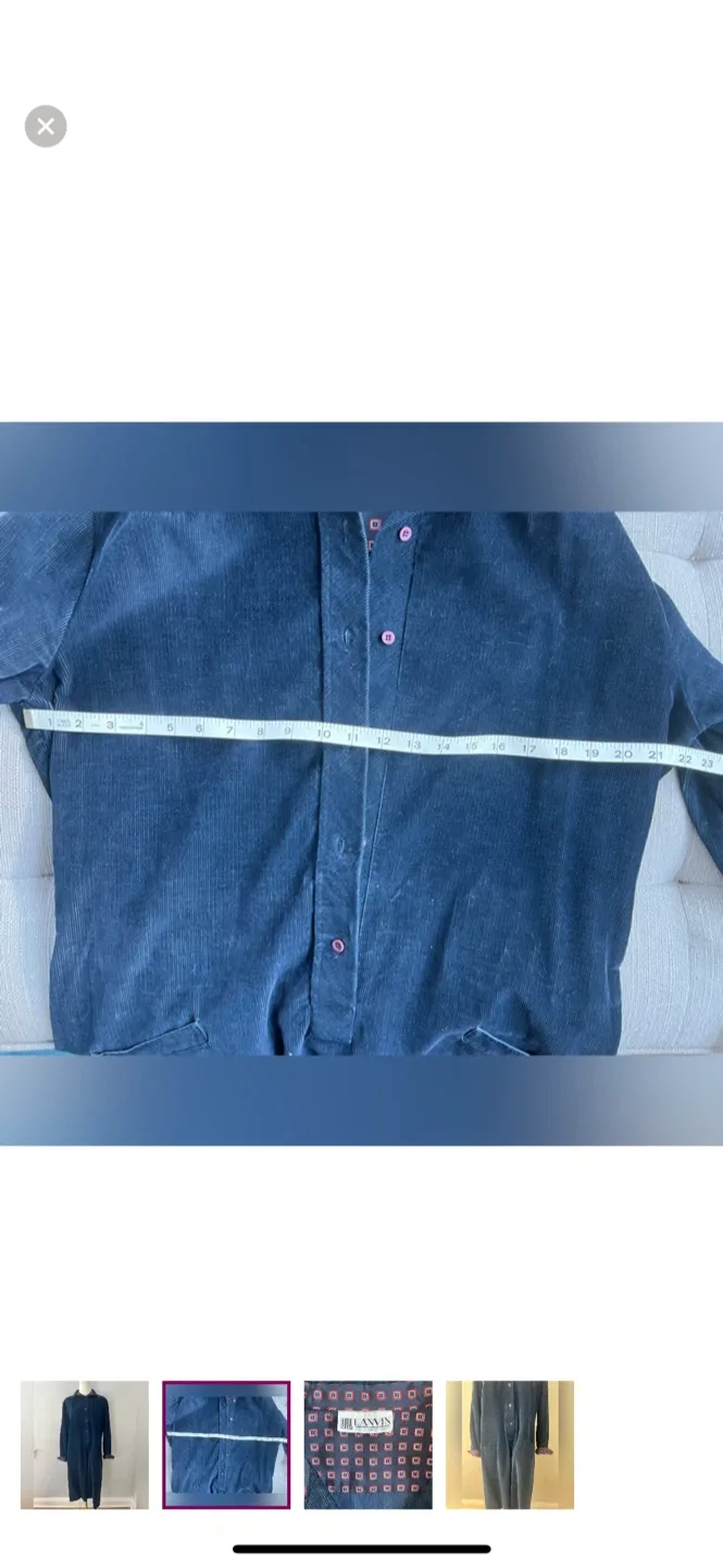 Lanvin Paris New York Corduroy Dress image indicator(2)