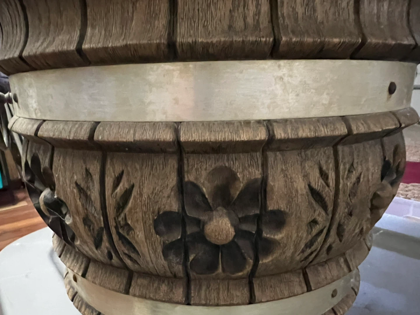 Wooden Decorative Flower Pot - photo 2