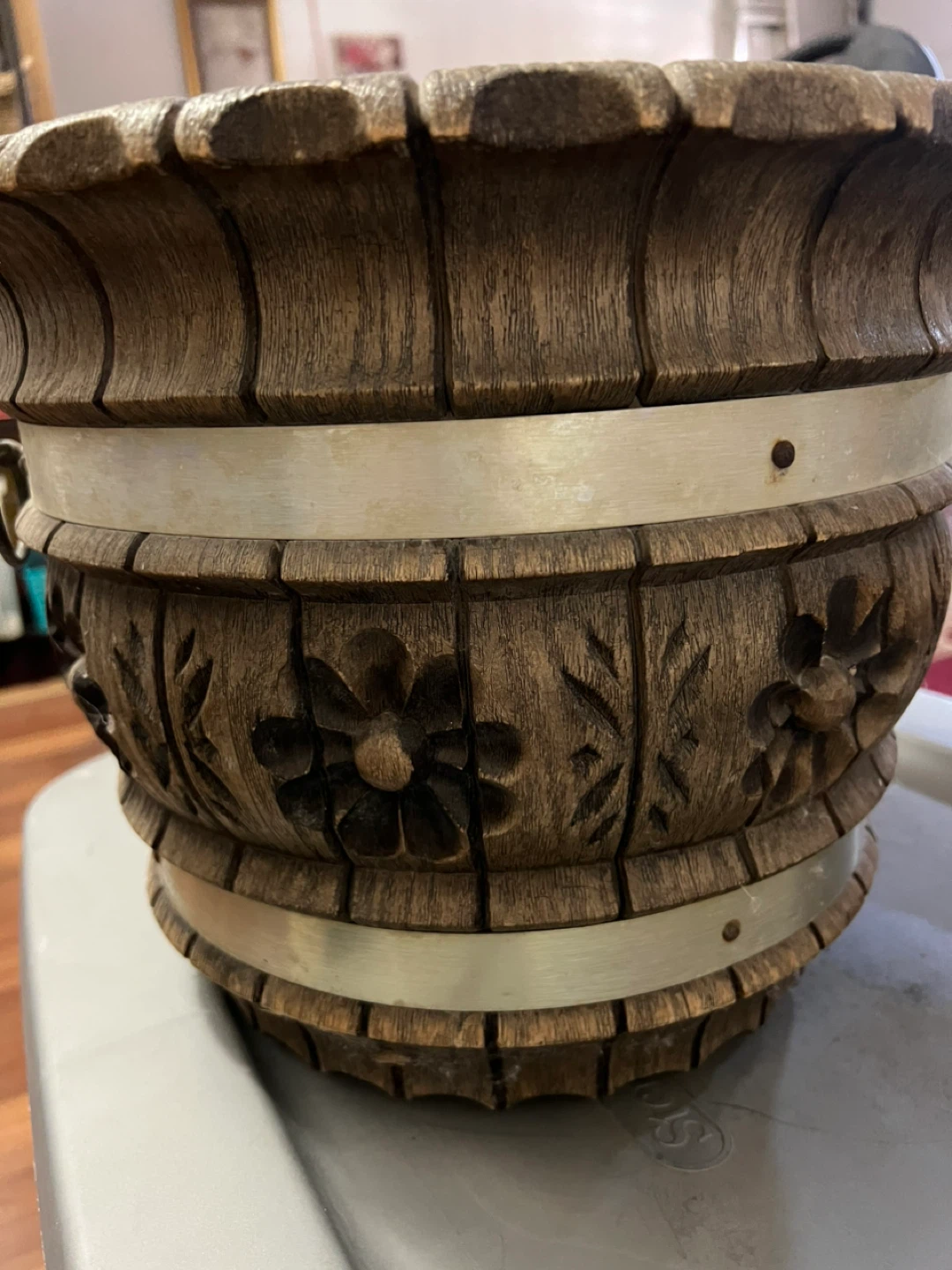 Wooden Decorative Flower Pot