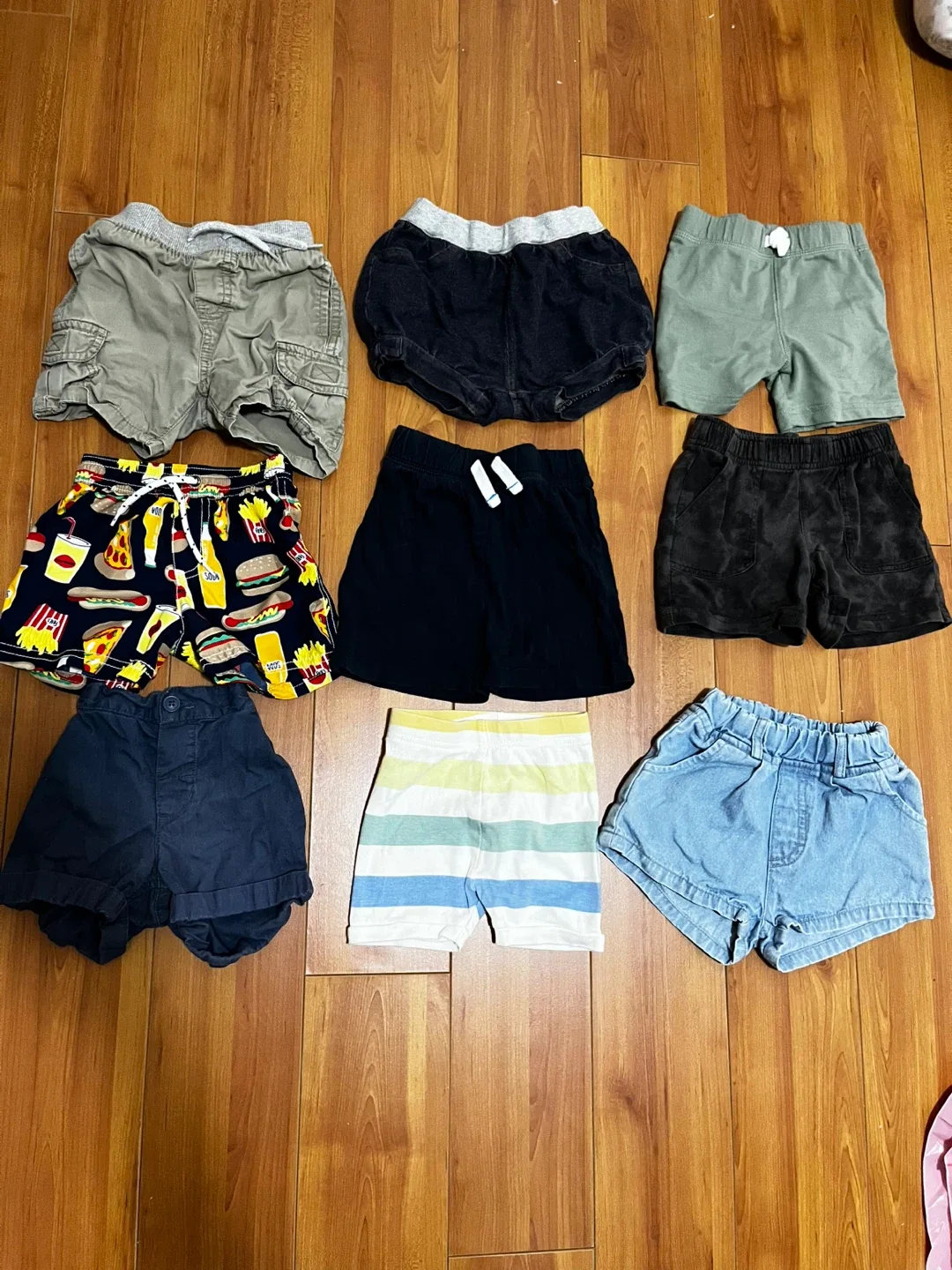 Kids' Assorted Shorts Bundle - Various Sizes6-18mos. & Styles