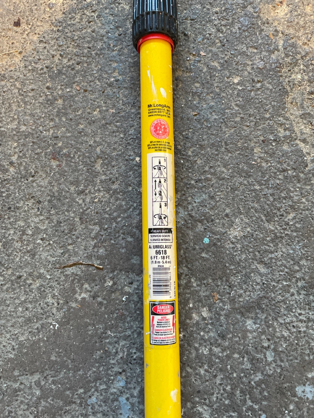 Mr. LongArm Uni-Glass Pole 6-12ft