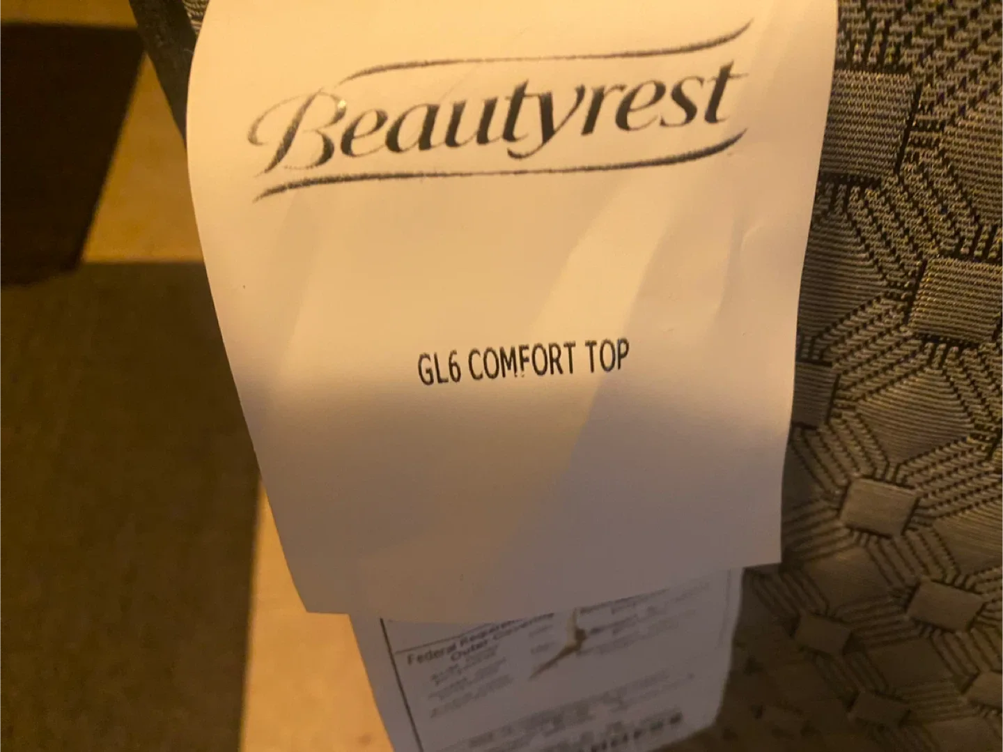 King Size Beautyrest GL6 Comfort Top Mattress image indicator(2)