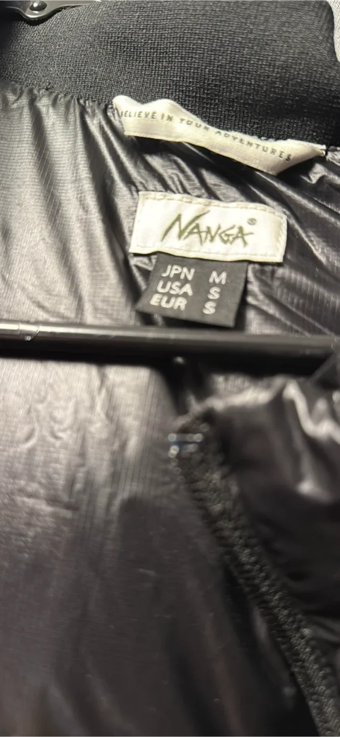 NANGA Black Down Puffer Jacket Size S image indicator(4)