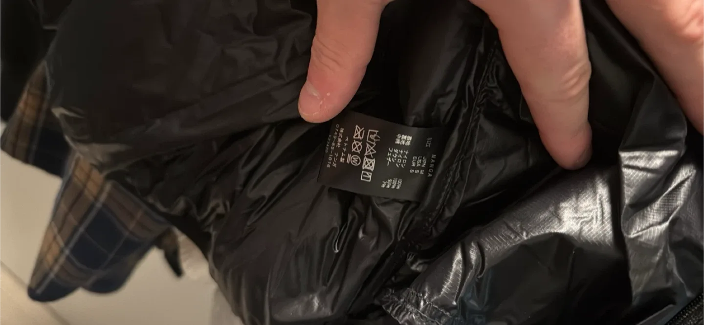 NANGA Black Down Puffer Jacket Size S image indicator(3)