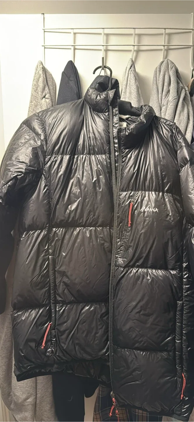 NANGA Black Down Puffer Jacket Size S image indicator(2)