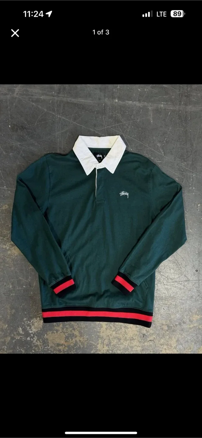 Stussy Rugby Shirt - Green image indicator(2)
